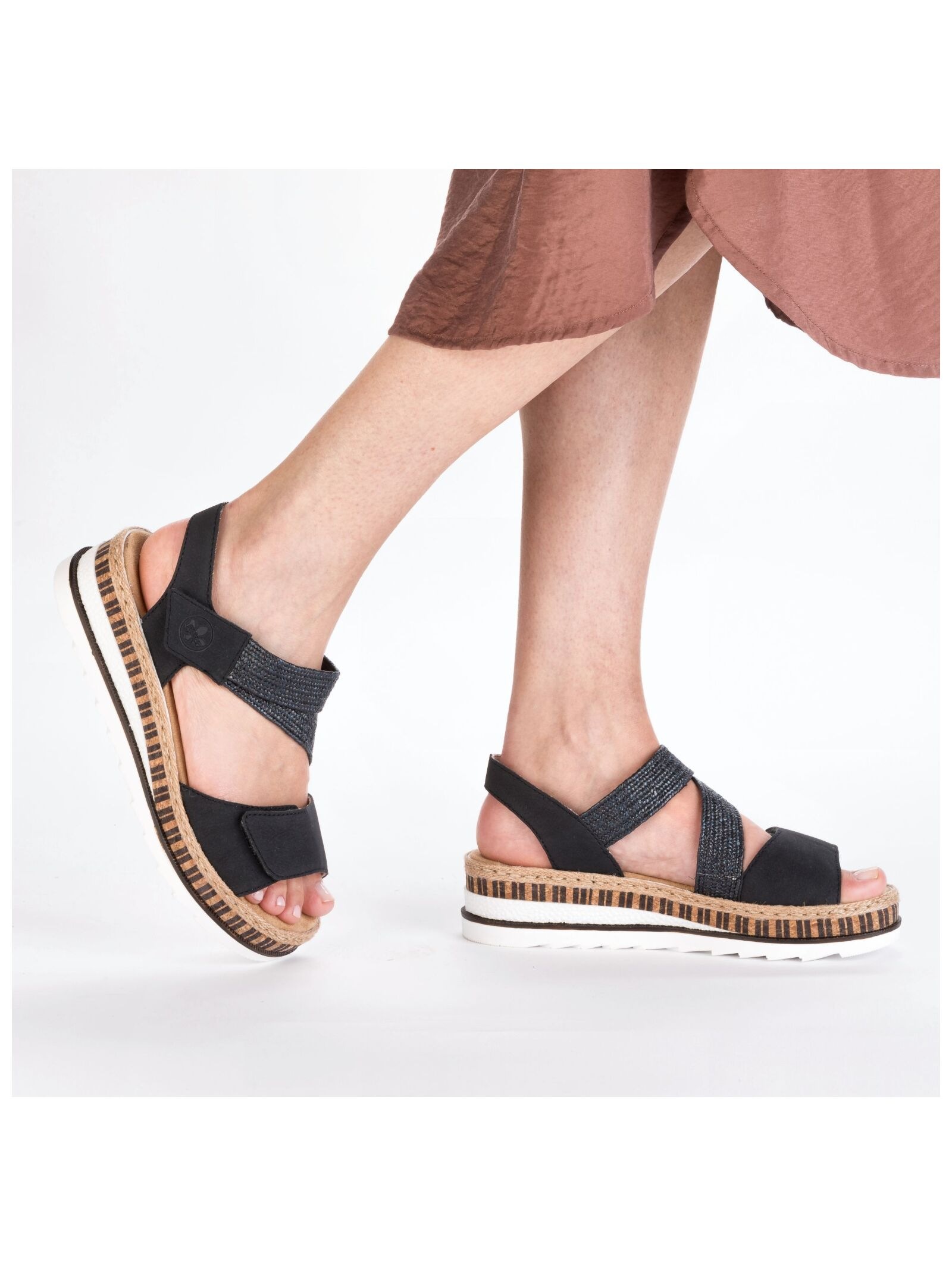 Rieker Keilsandalette »Rieker Sandalen Lederimitat«