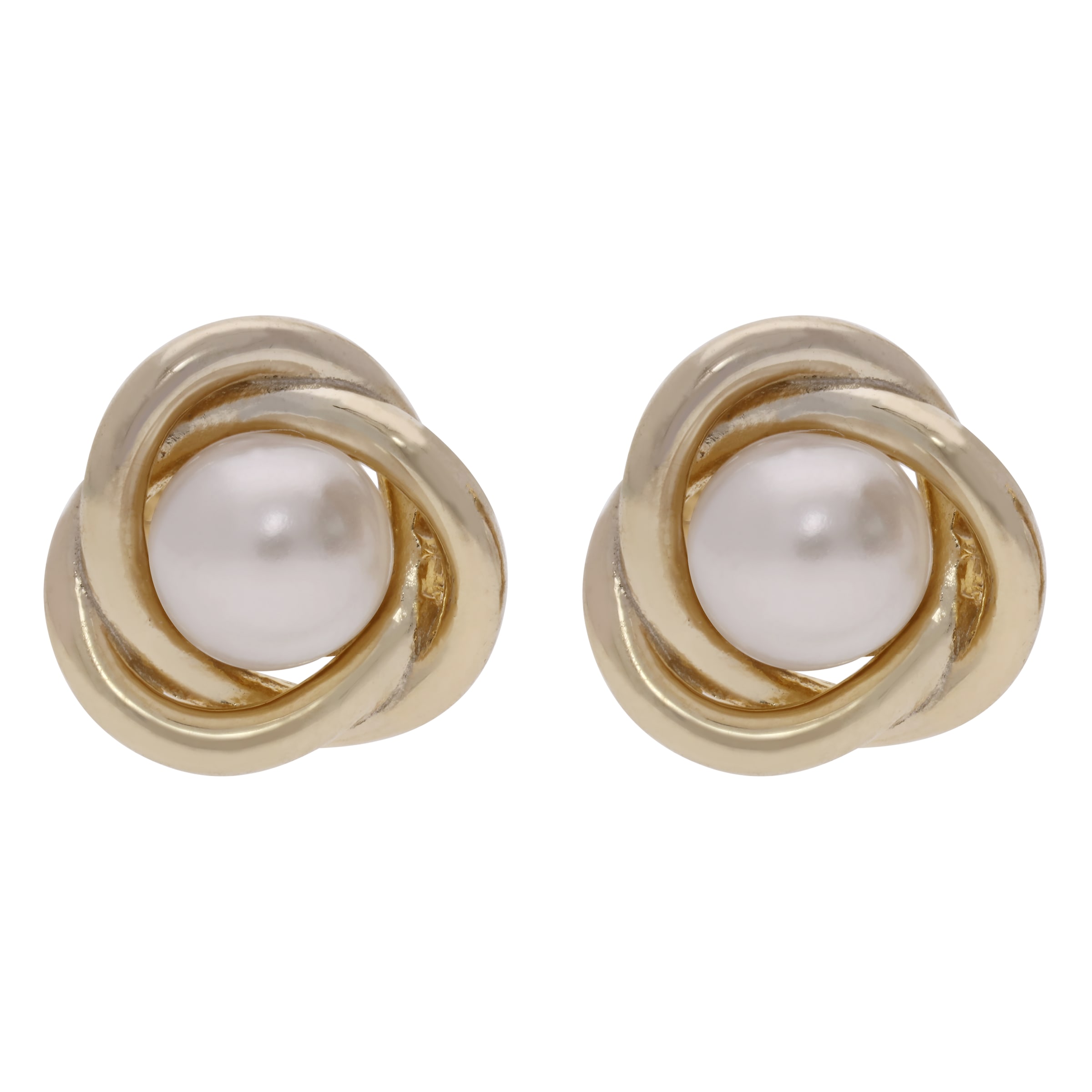 Firetti Paar Ohrstecker »Schmuck Geschenk Silber 925 Ohrschmuck Ohrringe Knoten« mit Süßwasserzuchtperle