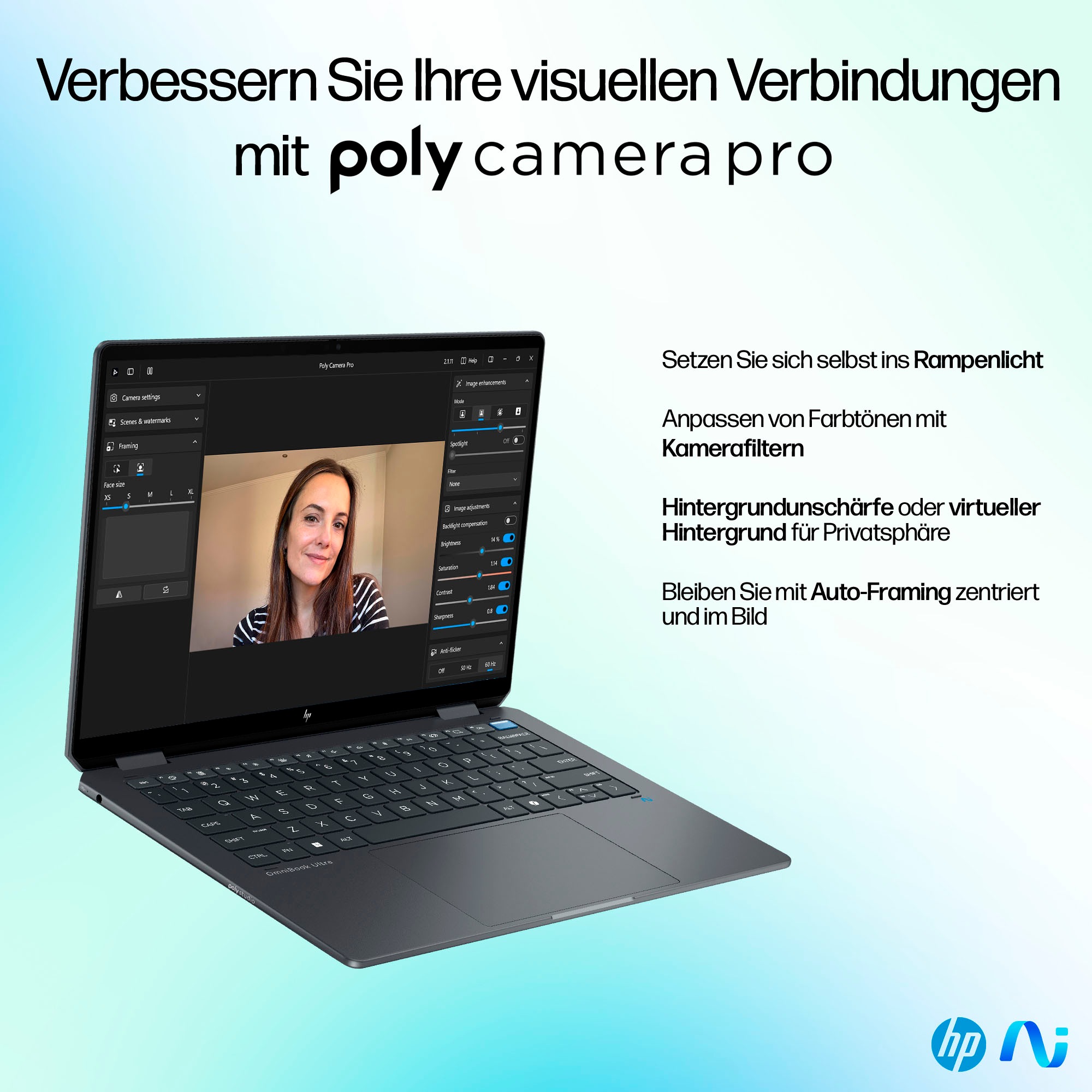 HP Convertible Notebook »OmniBook Ultra Flip 14-fh0091ng«, 35,6 cm, / 14 Zoll, Intel, Core Ultra 9, ARC, 1000 GB SSD