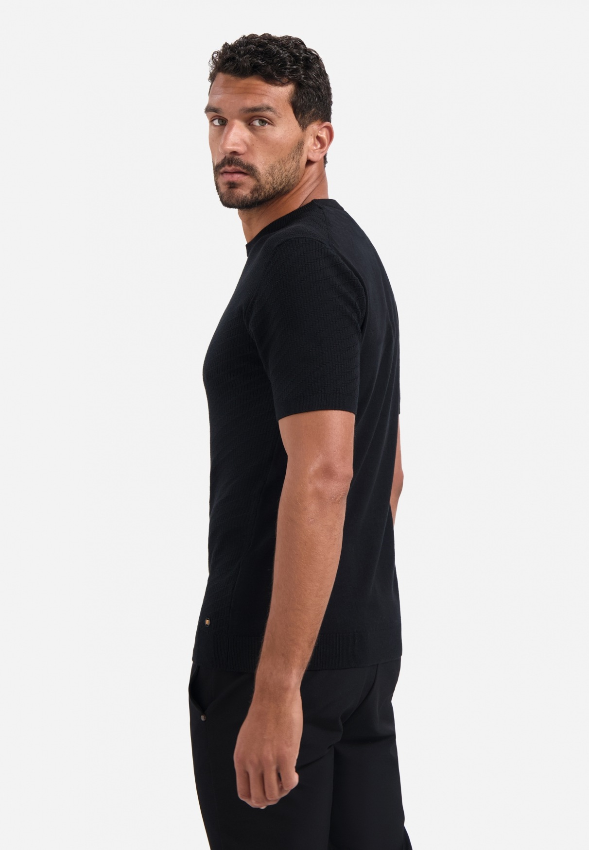 NO EXCESS T-Shirt »No Excess Gestricktes T-Shirt«