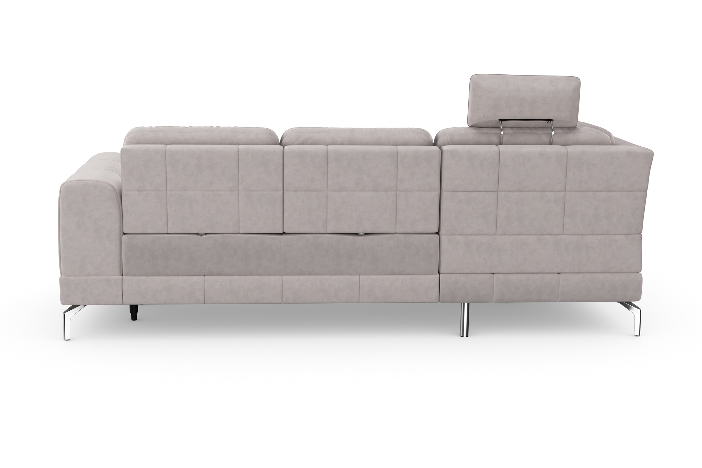 sit&more Ecksofa »Bendigo L-Form« inklusive Sitztiefenverstellung, Bodenfreiheit 15 cm, in 2 Fußfarben