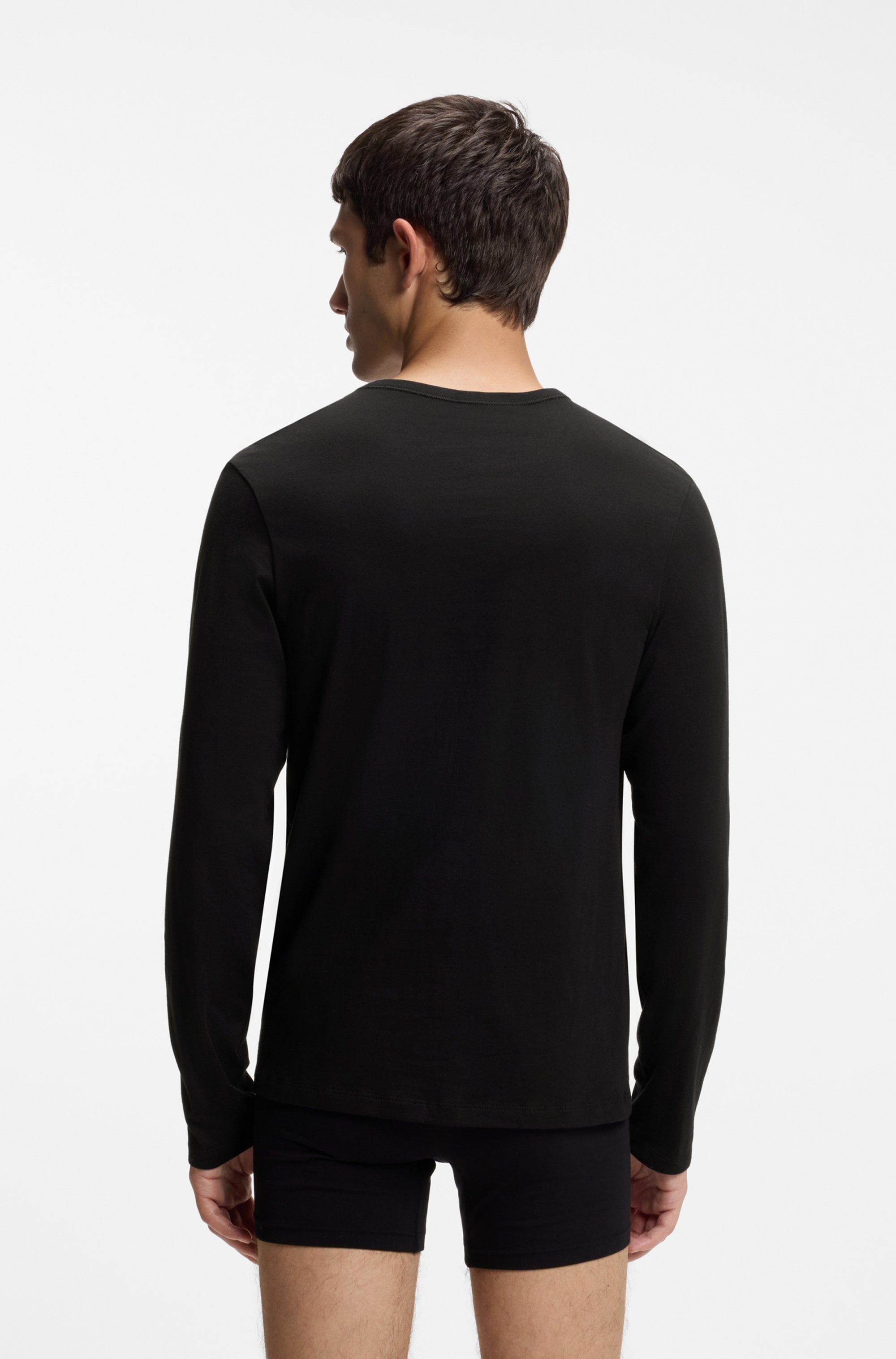HUGO Underwear Langarmshirt »LS-SHIRT RN TRIPLET« Set, 