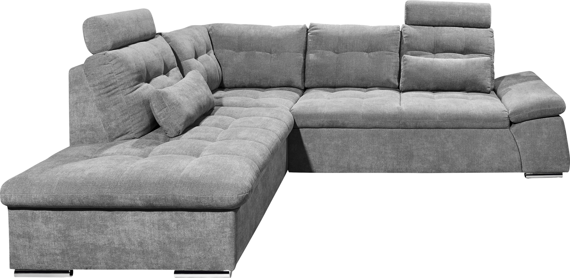 ED EXCITING DESIGN Ecksofa "Nalo L-Form", mit Bettfunktion, Armteilverstell günstig online kaufen