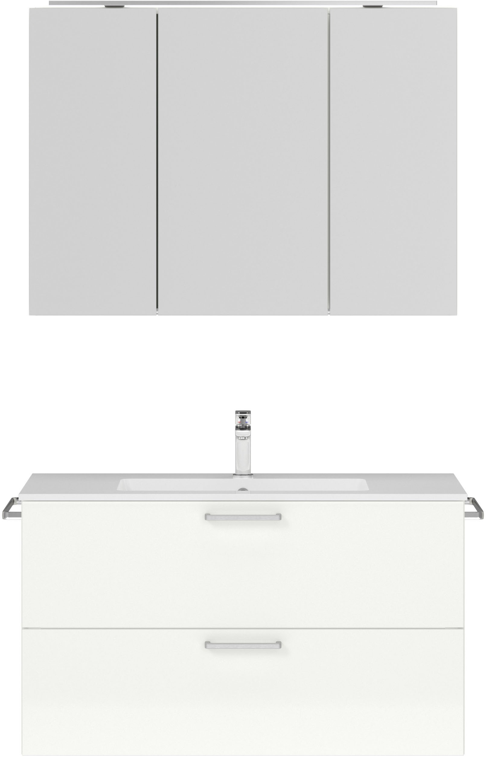 nobilia® Badmöbel-Set »Tolvina«, (2 St., vormontiert, mit Soft-Close), inkl günstig online kaufen