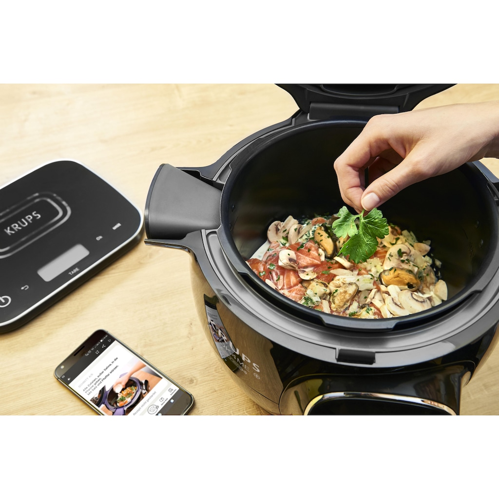 Krups Multikocher »CZ8568 Cook4Me+ Grameez«, vernetzte Waage, 300 Rezepte, 6 Programme, kompatibel mit Cook4Me-App