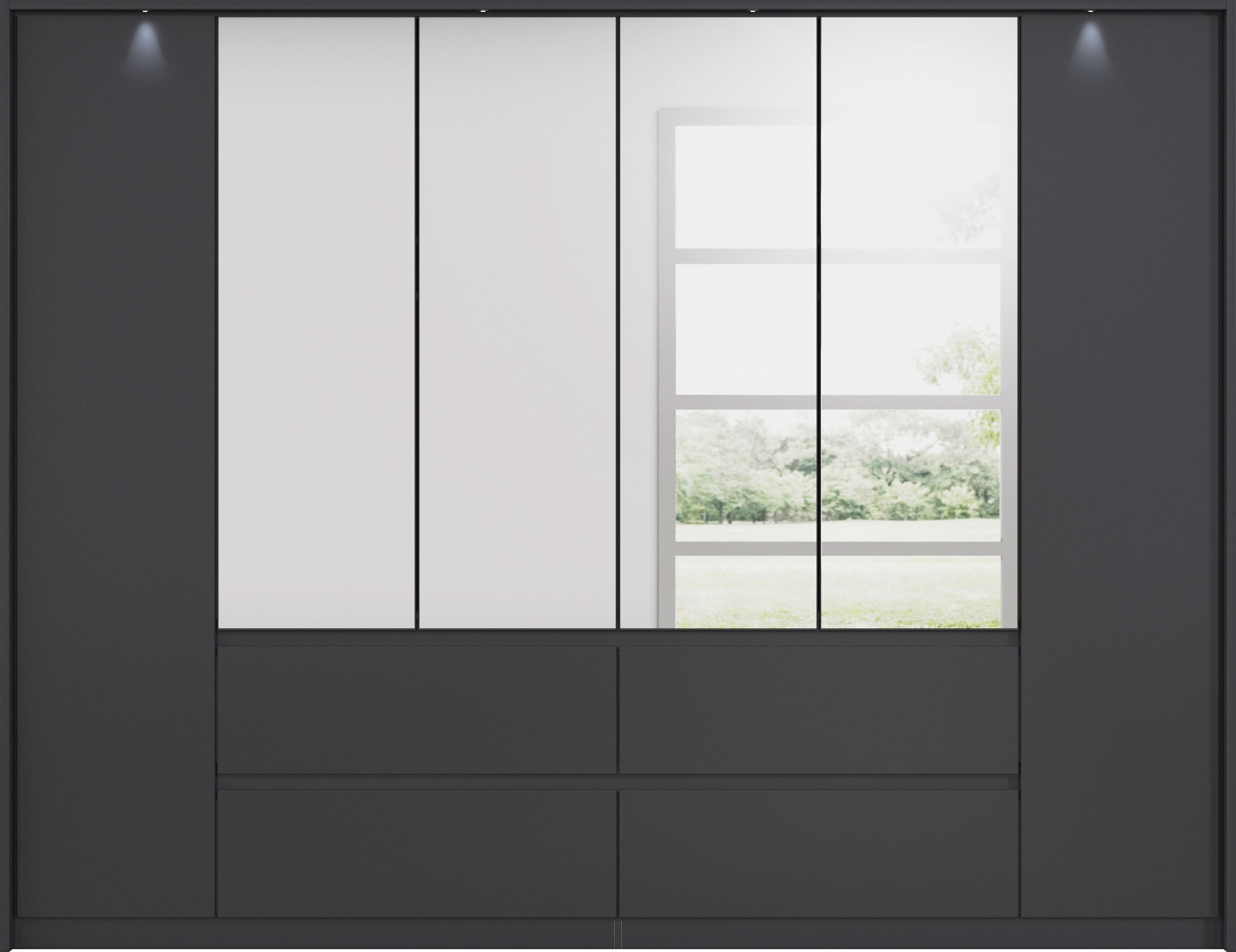 rauch Drehtürenschrank "Mainz mit Spiegel und Passepartout" optional mit Be günstig online kaufen