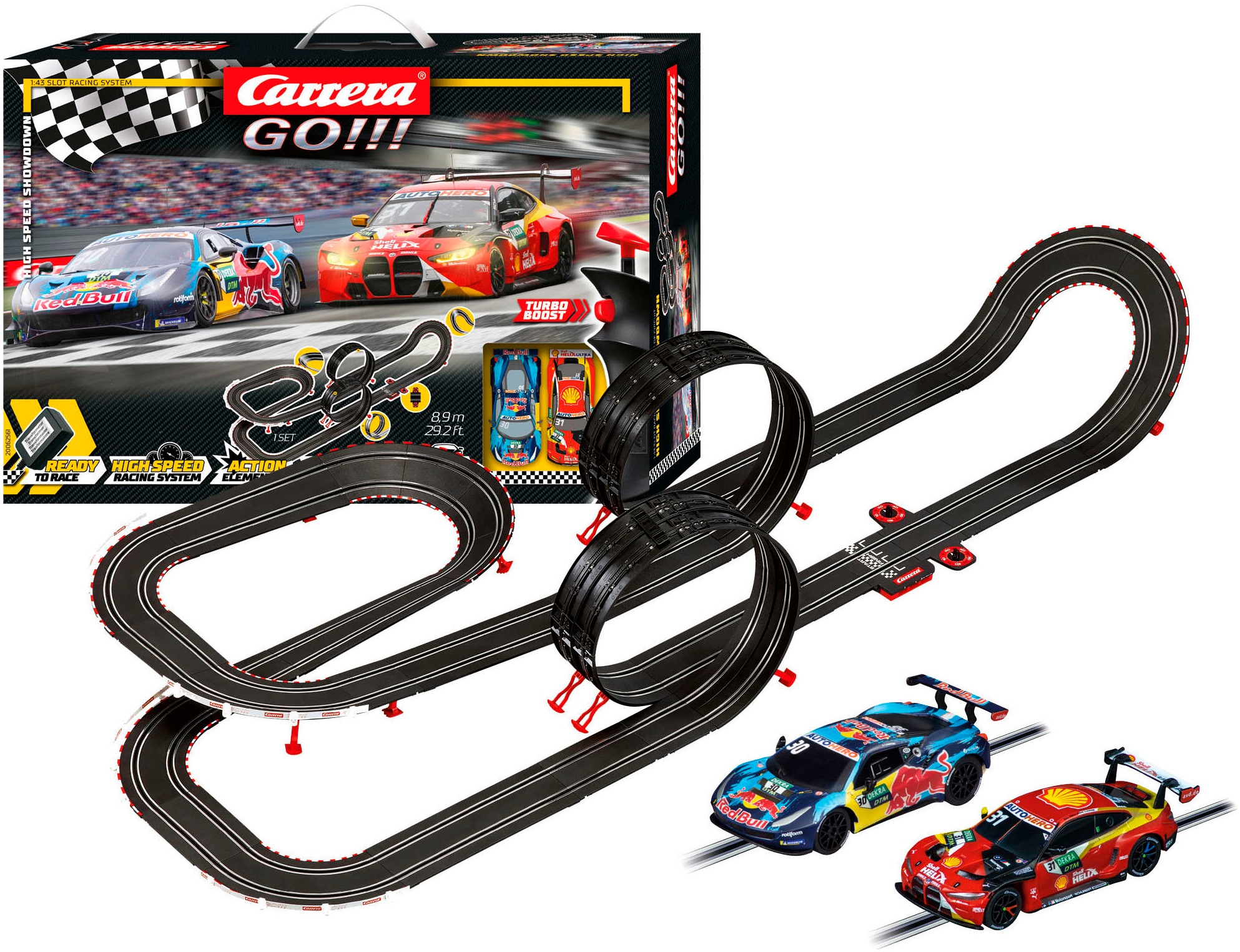Carrera® Autorennbahn »Carrera GO!!! - DTM High Speed Showdown«