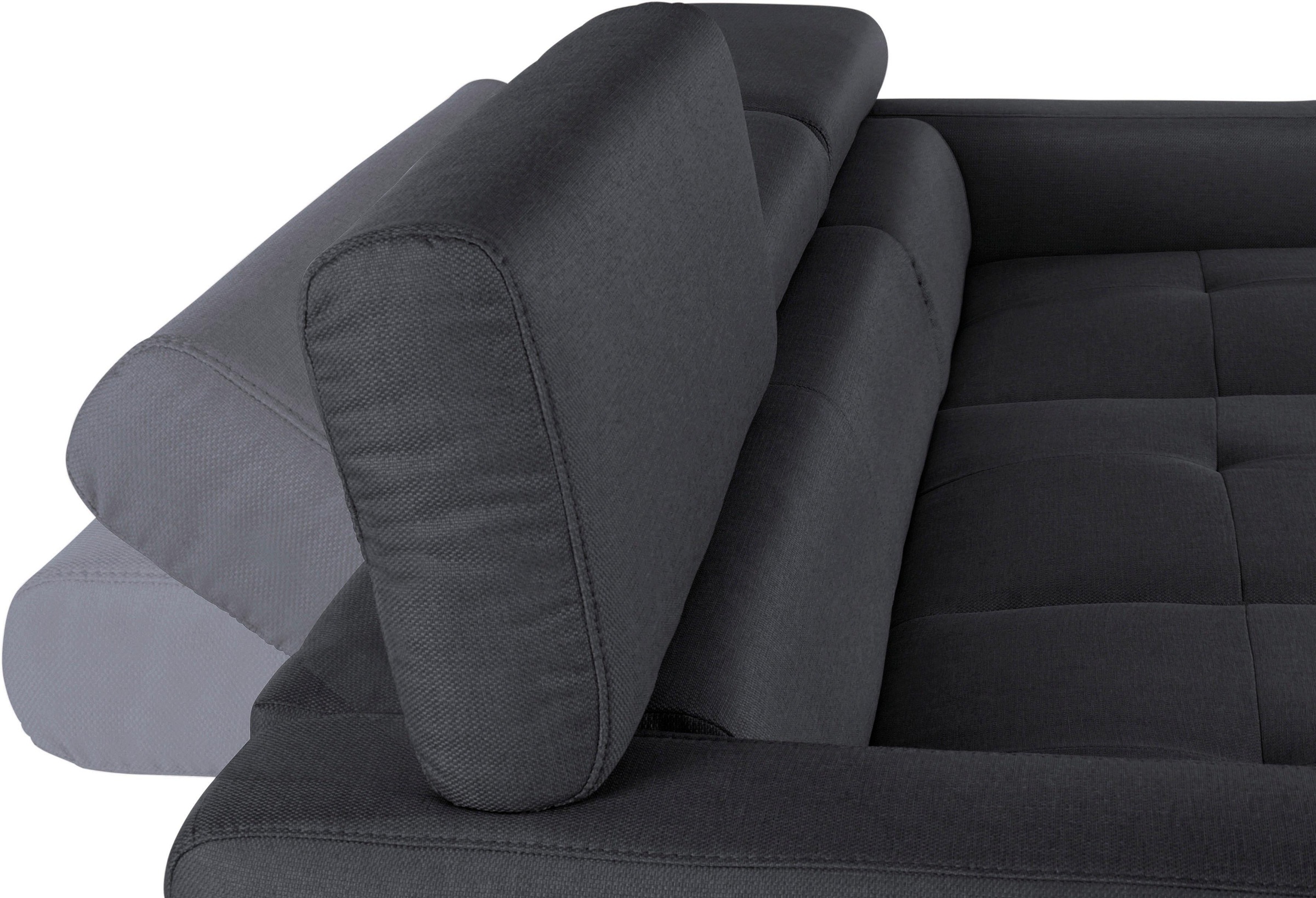 COTTA Ecksofa »Sammy L-Form«, mit Kopfteilverstellung, wahlweise mit Bettfunktion & Bettkasten