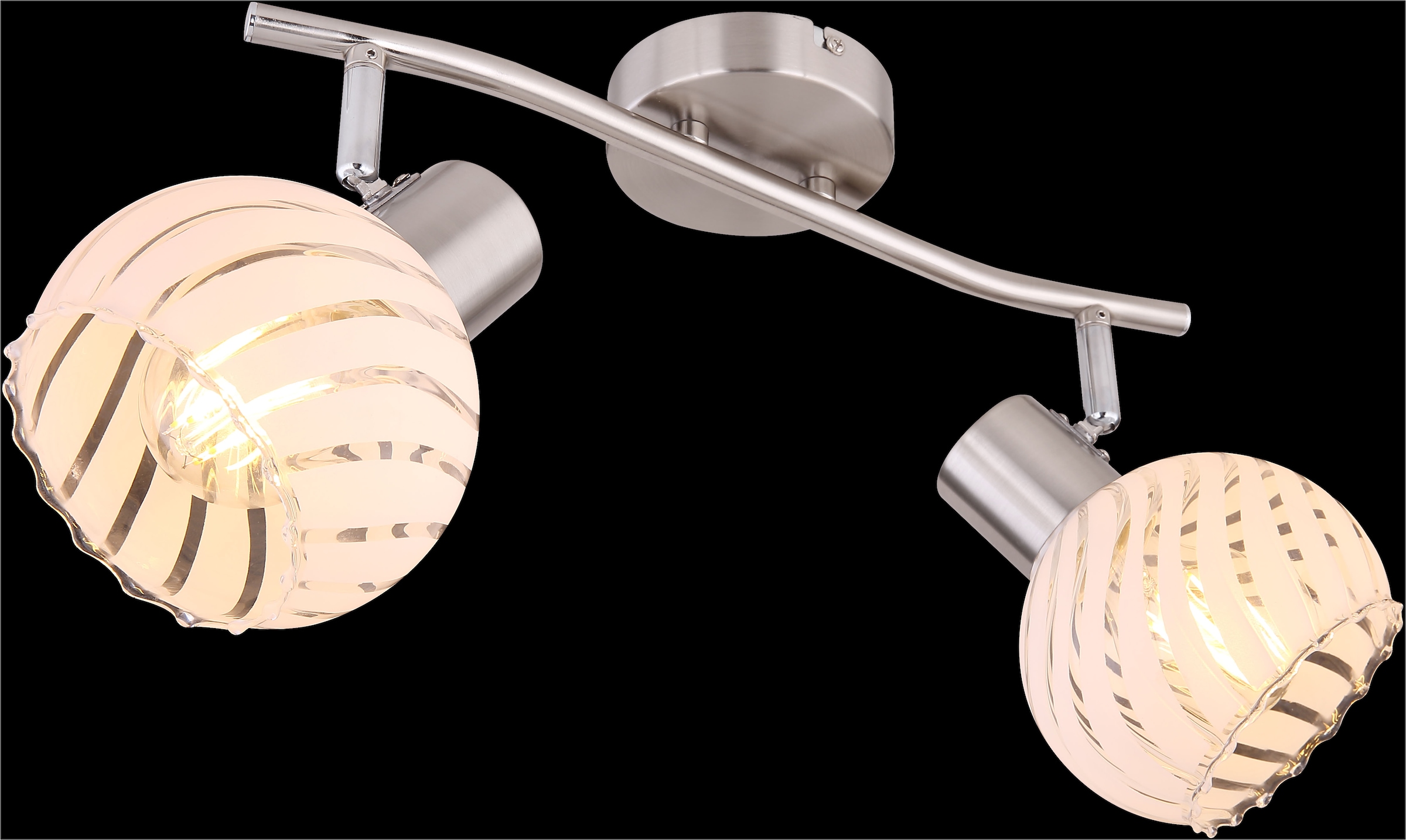 GLOBO LIGHTING Deckenstrahler »WILLY«, Leuchtmittel E27 | ohne Leuchtmittel, Deckenstrahler/Glas klar/Flur/Wohnzimmer