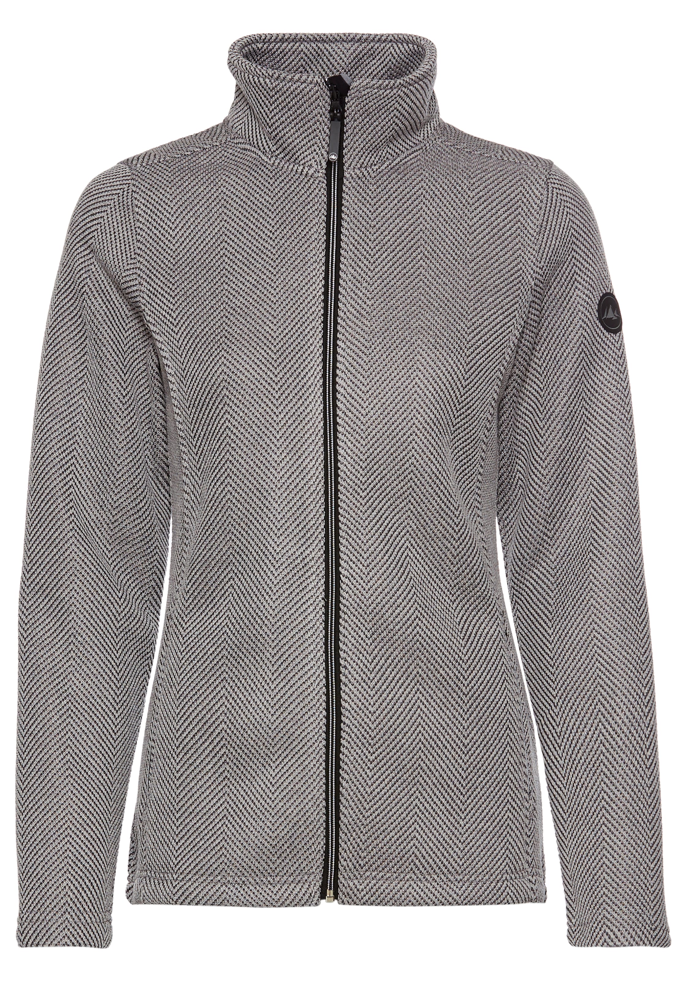 Polarino Strickfleecejacke ohne Kapuze für den Herbst,  aus wärmendem Material,  sportlicher Stil