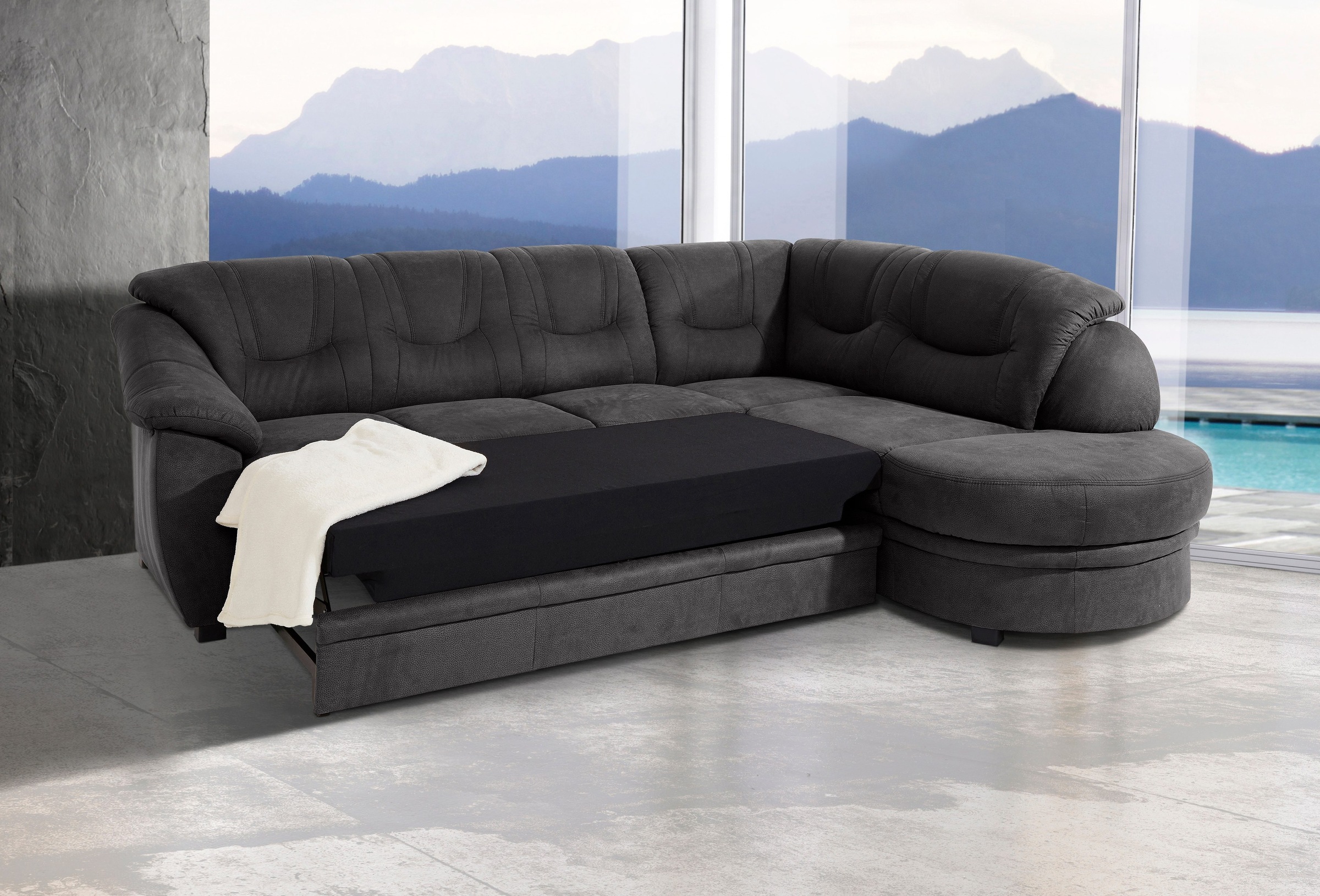 sit&more Ecksofa »Savoni L-Form«, wahlweise mit Bettfunktion günstig online kaufen