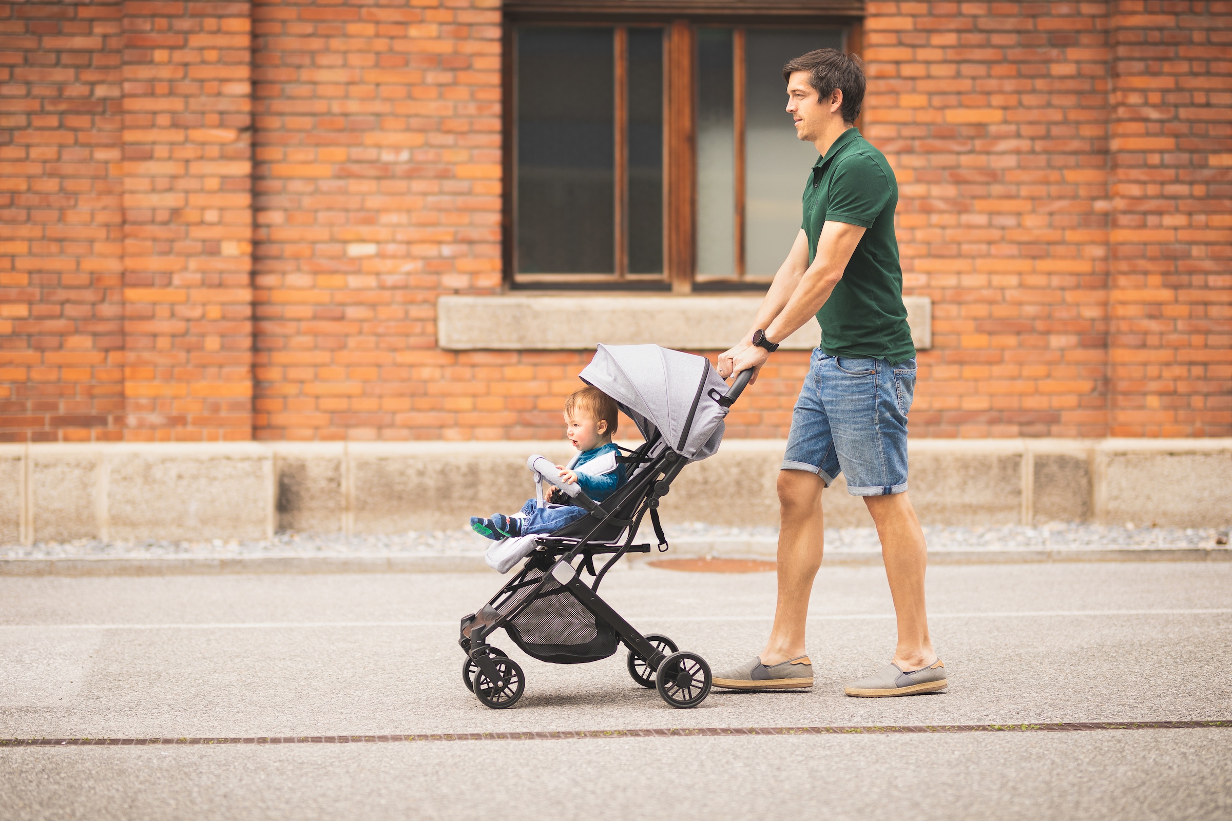 Fillikid Kinder-Buggy »Styler, hellgrau melange«, mit Trolleygriff