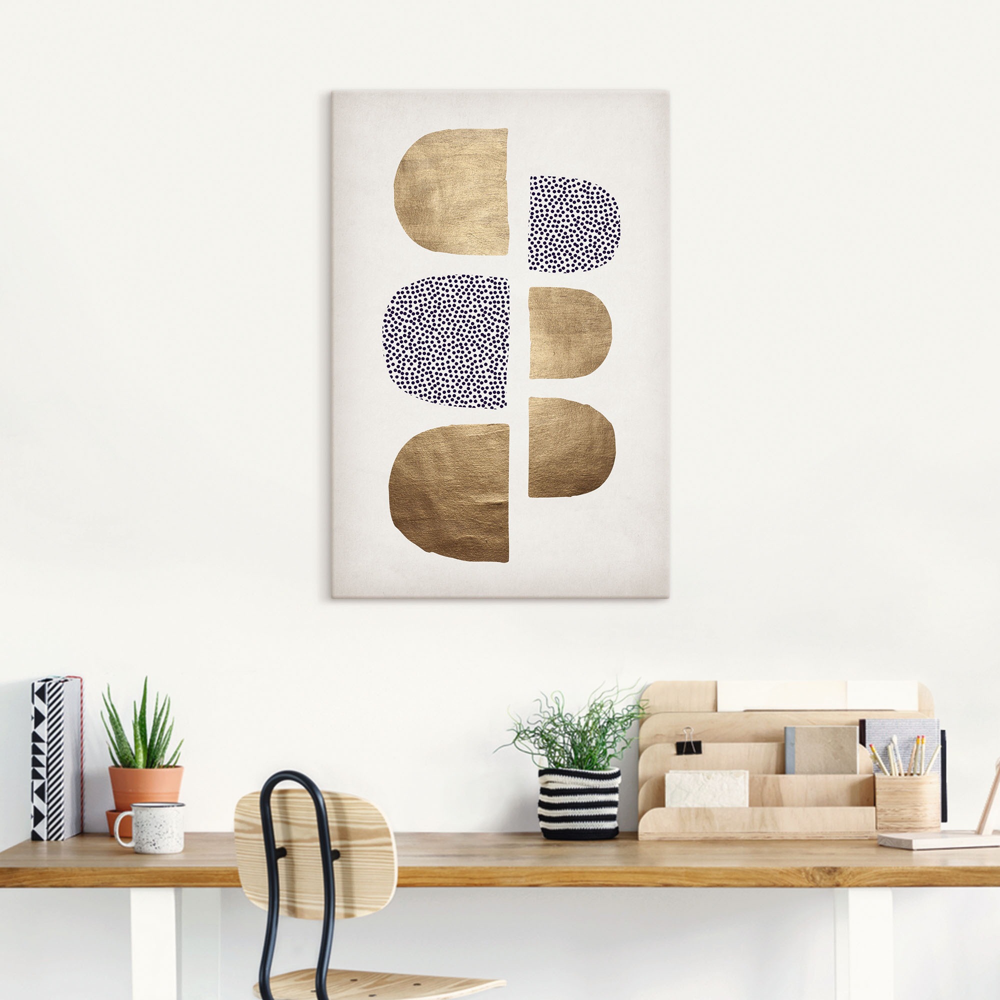 Artland Leinwandbild »Geometrische Abstracta« Muster 1 Stk. tlg. auf Keilra günstig online kaufen