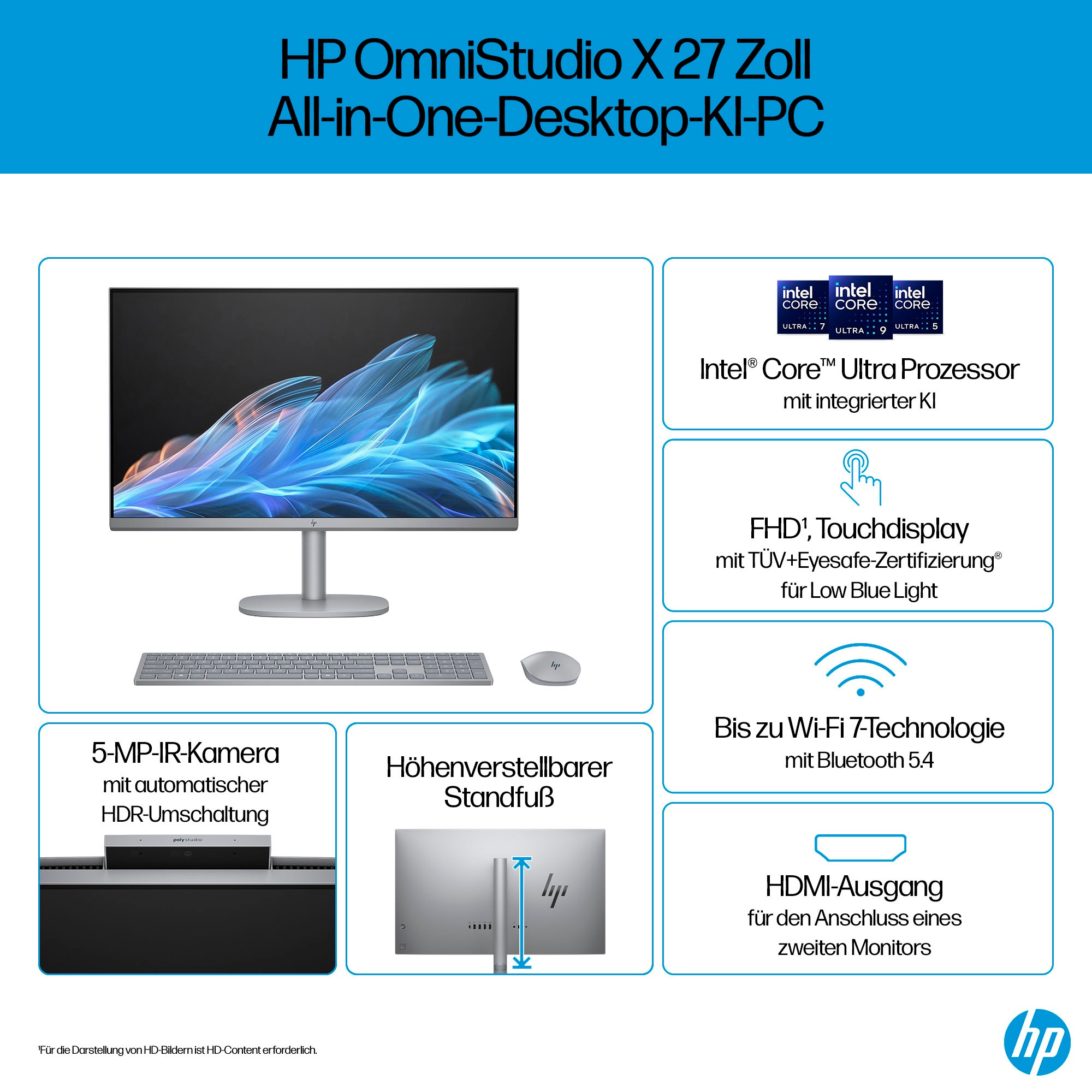 HP All-in-One PC »OmniStudio X 27-cs1076ng«