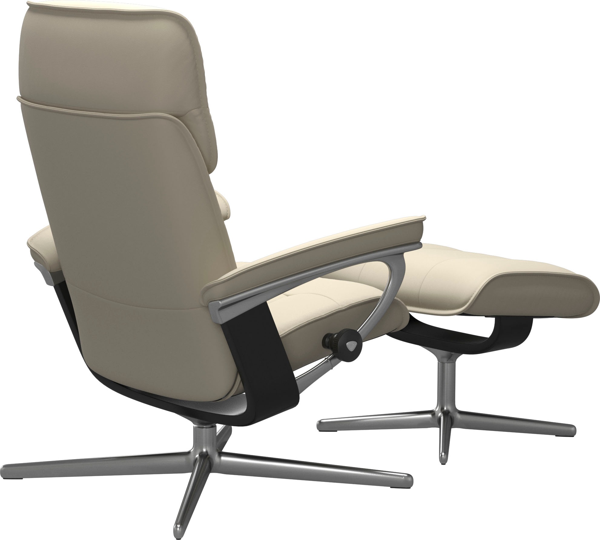 Stressless® Fußhocker »Admiral«, mit Cross Base, Größe M & L, Holzakzent Schwarz