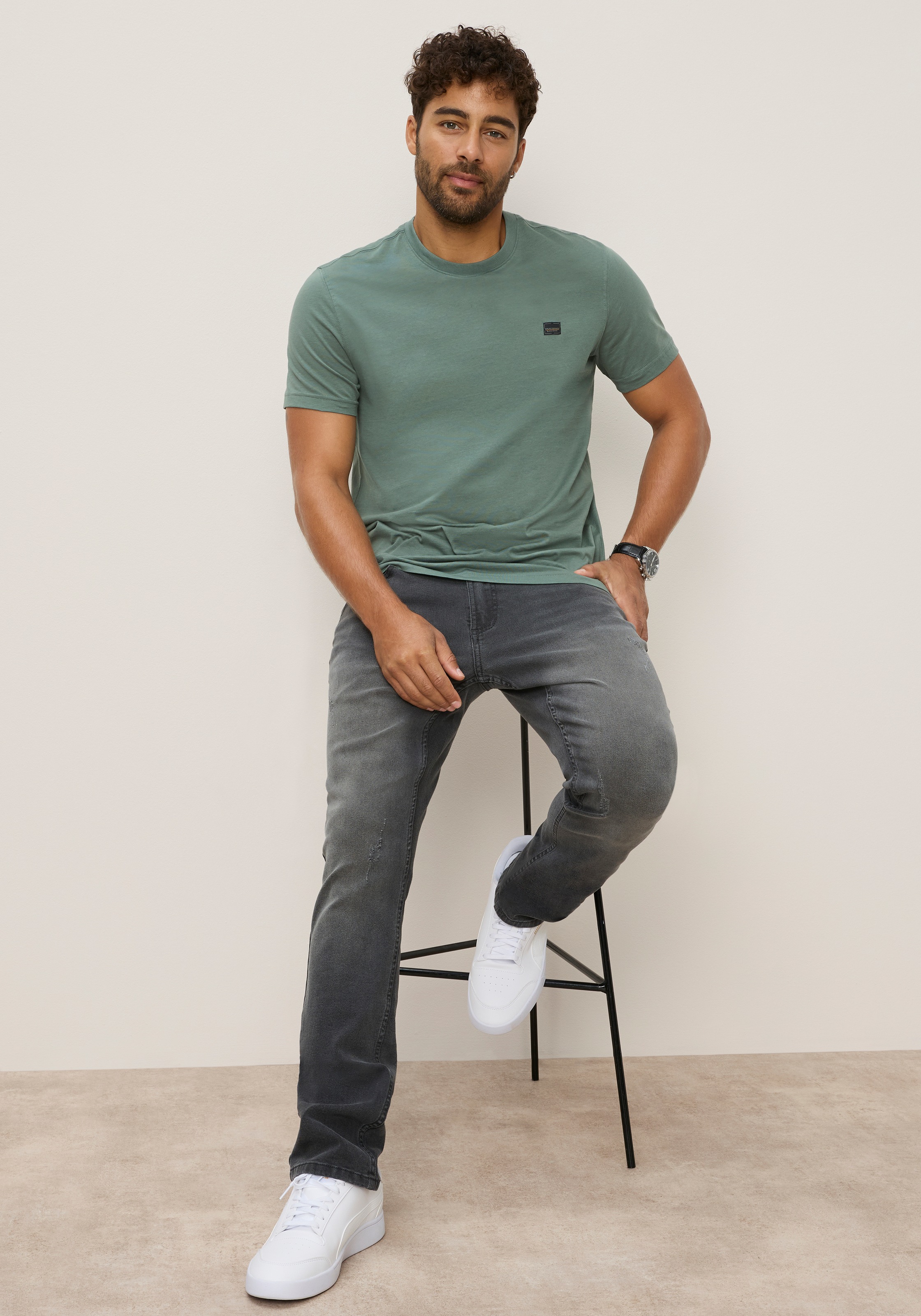 Bruno Banani T-Shirt »Doppelpack« Set, 2 Komfortable modern Basic-Shirts im praktischen 2er-Pack