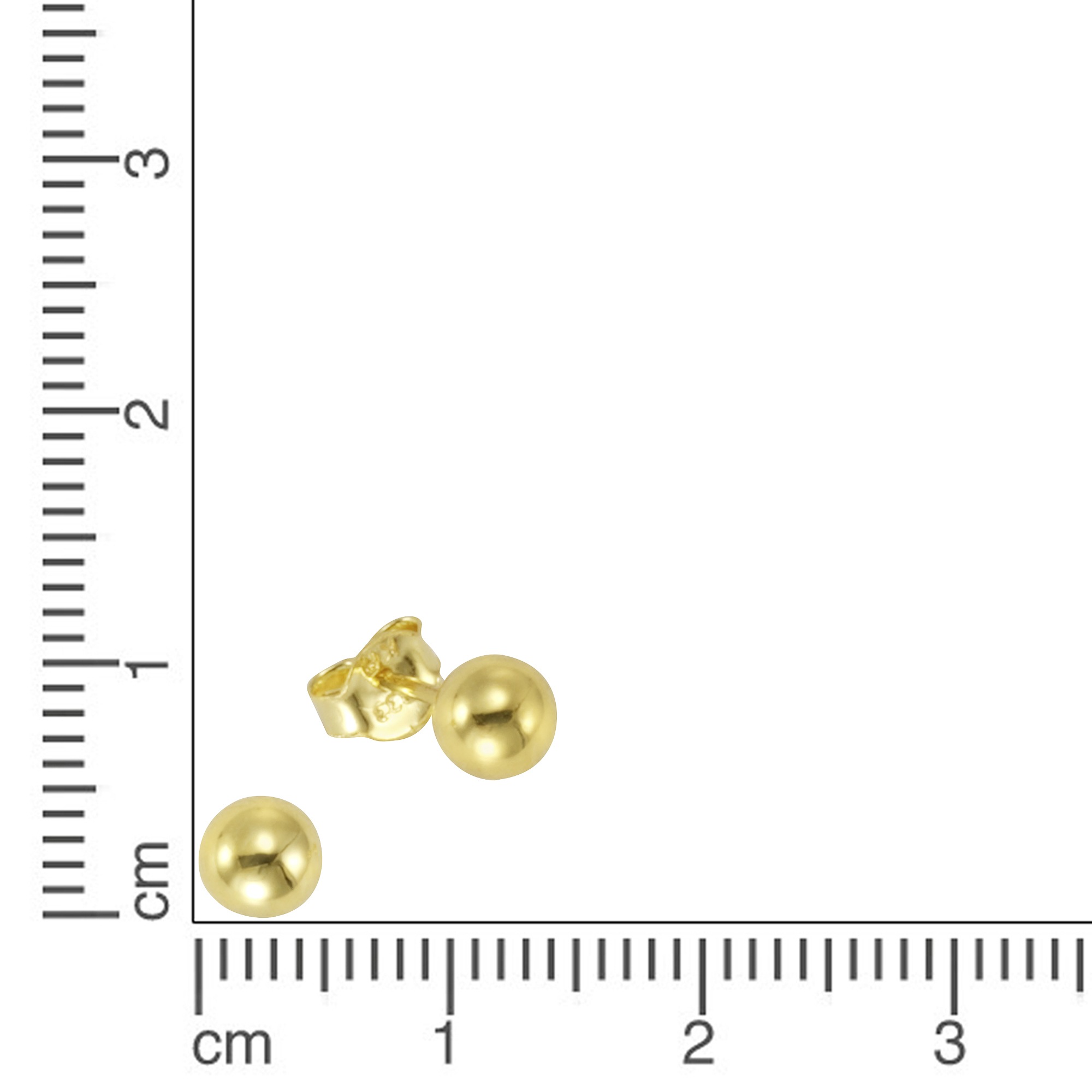CELESTA Paar Ohrstecker »333 Gold Kugel 5mm«