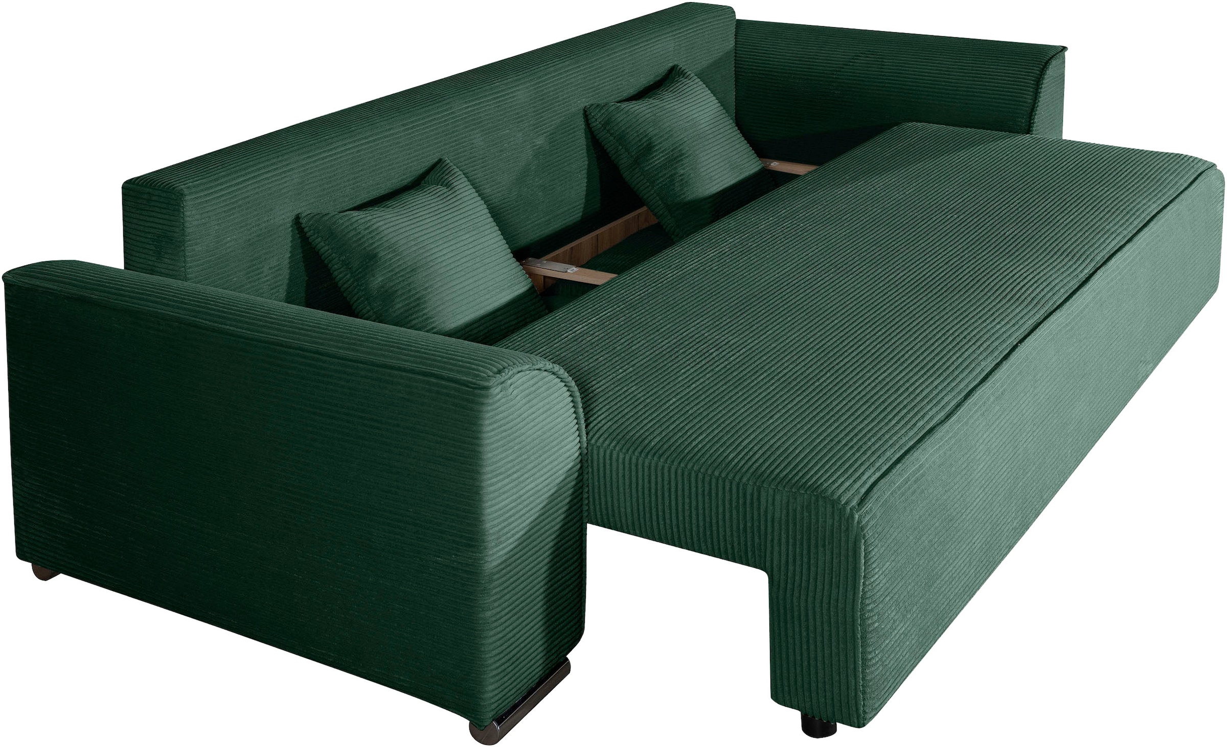 COLLECTION AB Schlafsofa »Sara B: 241 cm, Liegefl. 137x195 cm, Bettkasten, optional mit Topper« Schlaffunktion, Couch mit Bonnellfederkern, Gästebettfunktion