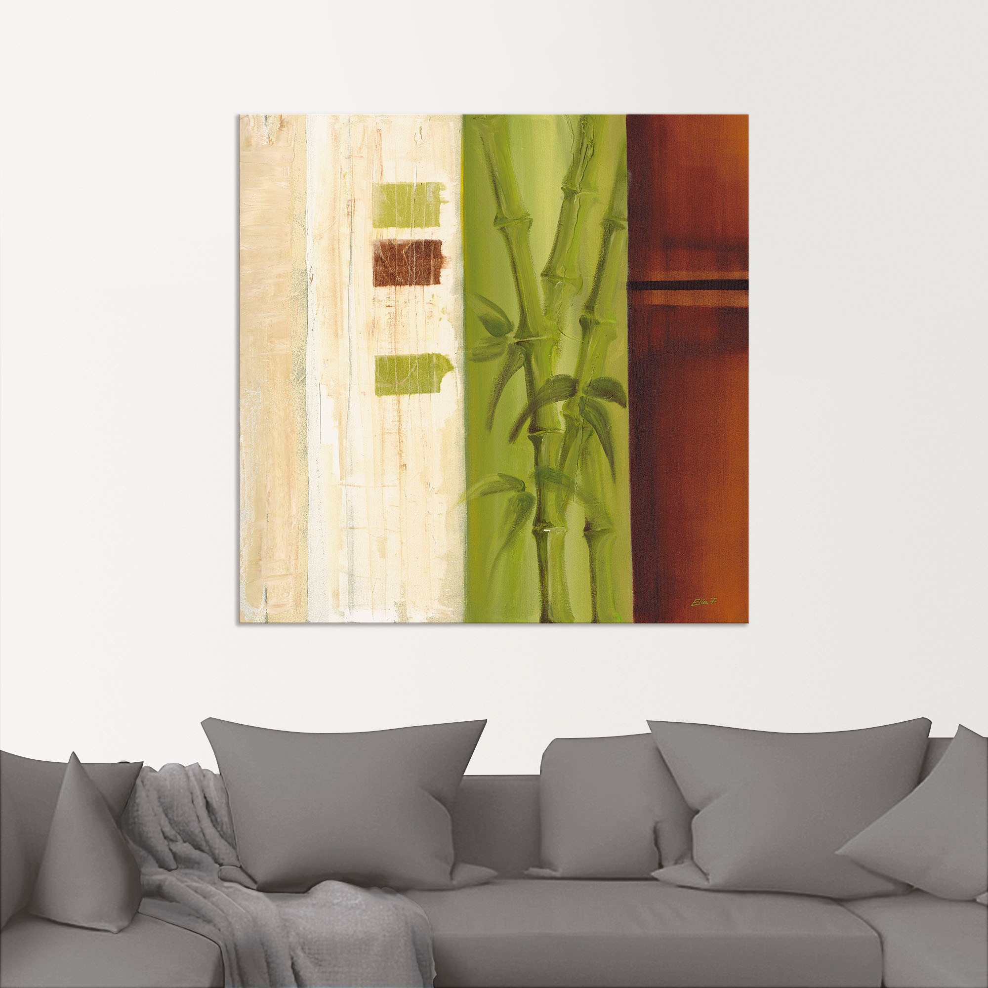 Artland Wandbild »Bambus I«, Gräser, (1 St.), als Alubild, Leinwandbild, Wandaufkleber oder Poster in versch. Größen