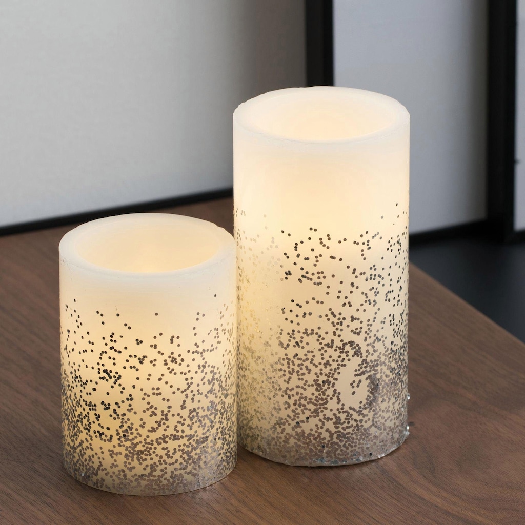 Pauleen LED-Kerze »Glowing Glitter Candle 2er Set«