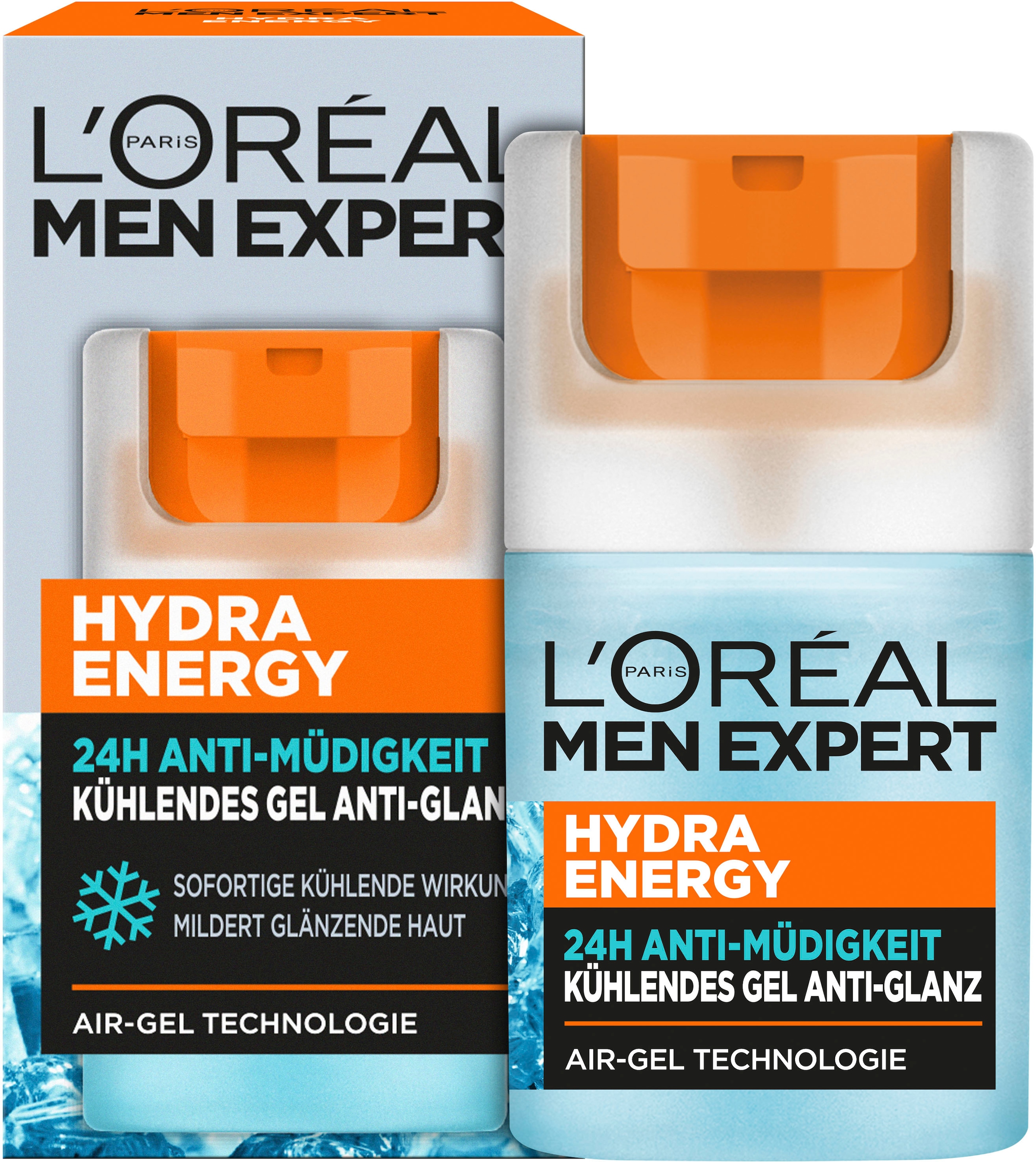L'ORÉAL PARIS MEN EXPERT Gesichtsgel »Hydra Energy 24H Kühlendes Gel«, mit hoher Wirksamkeit