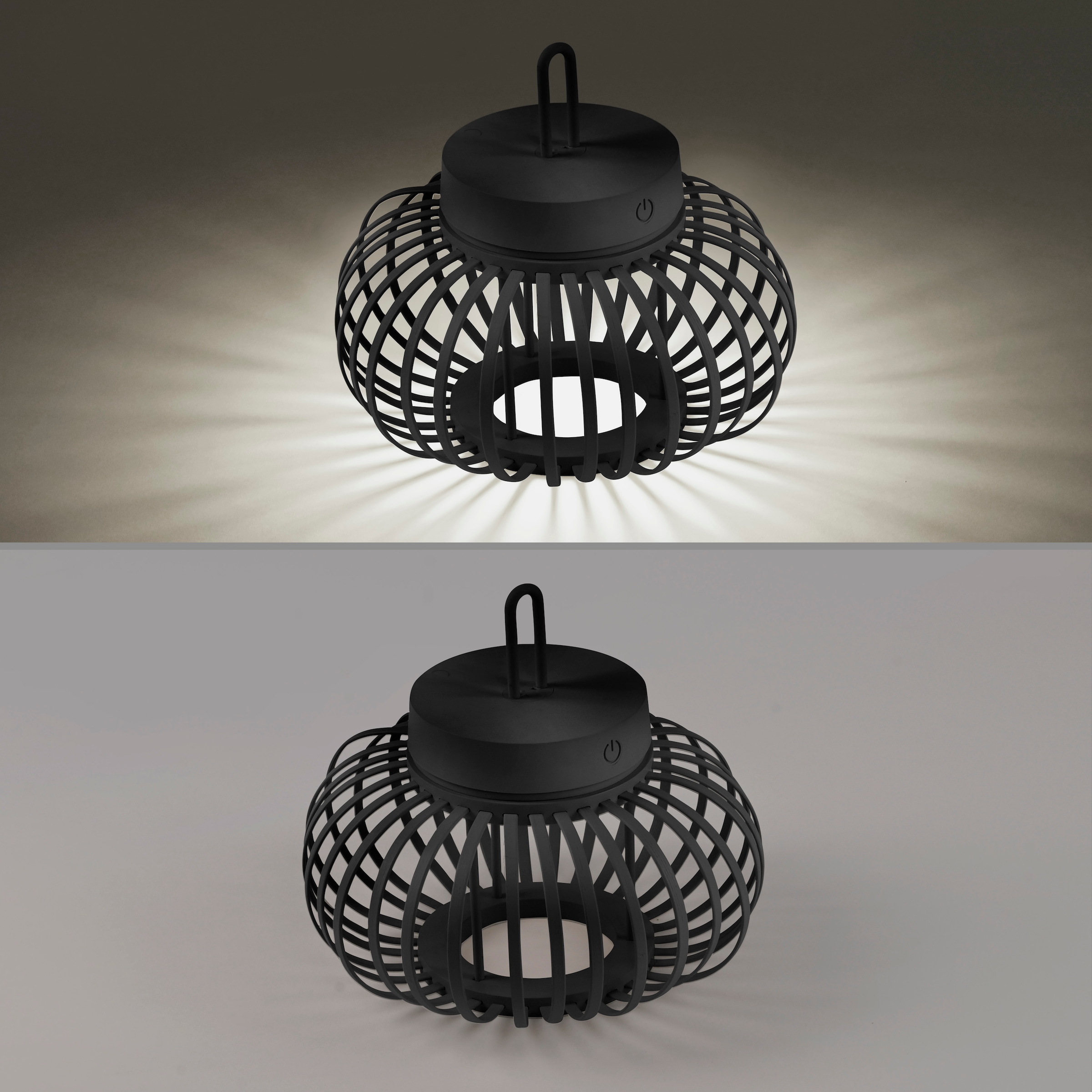 JUST LIGHT Pendelleuchte »AKUBA«, 1 flammig, Leuchtmittel LED-Modul | LED fest integriert, Akkuleuchte