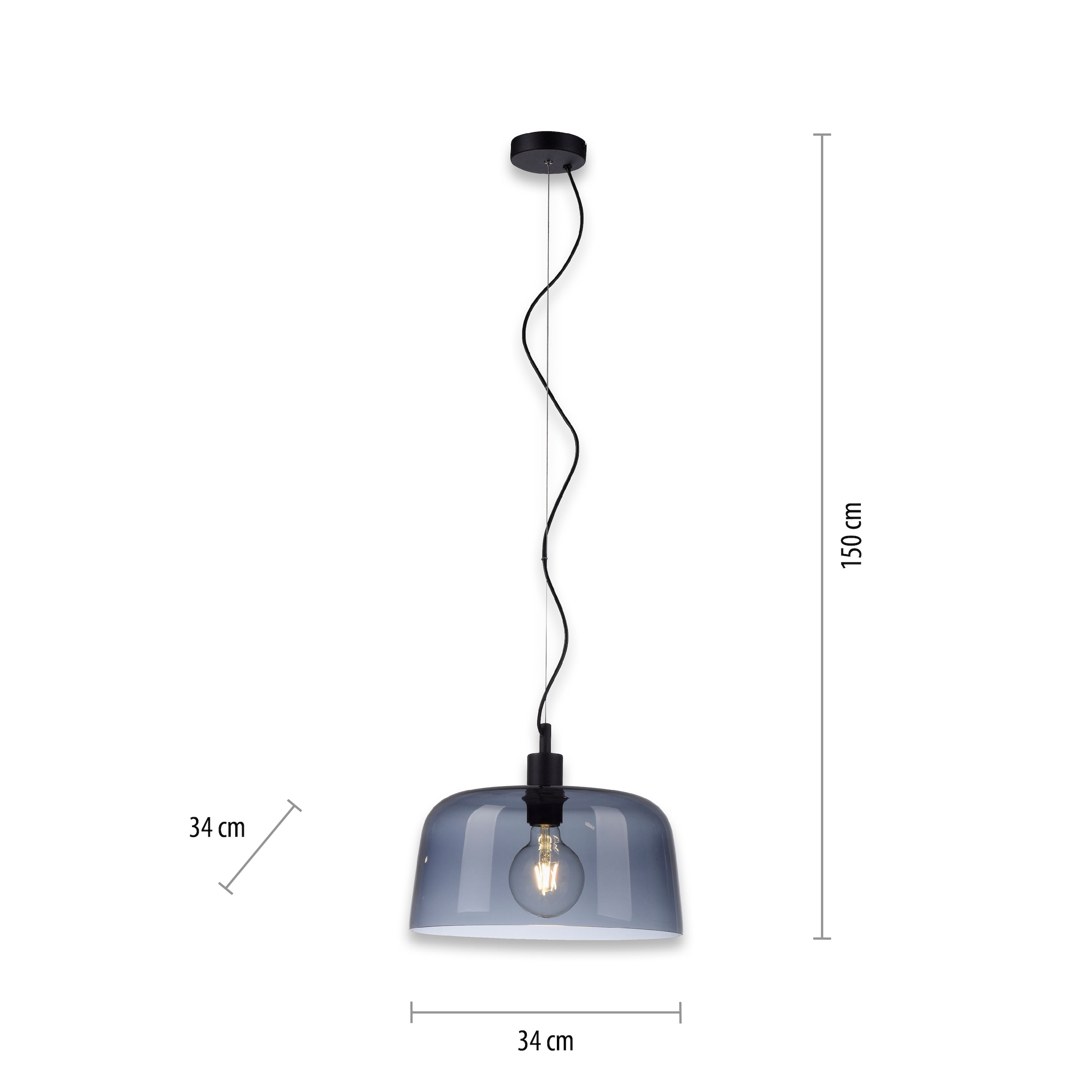 Paul Neuhaus Pendelleuchte »CALOPUS« E27 1 Stk. ExklusiveE27 ,