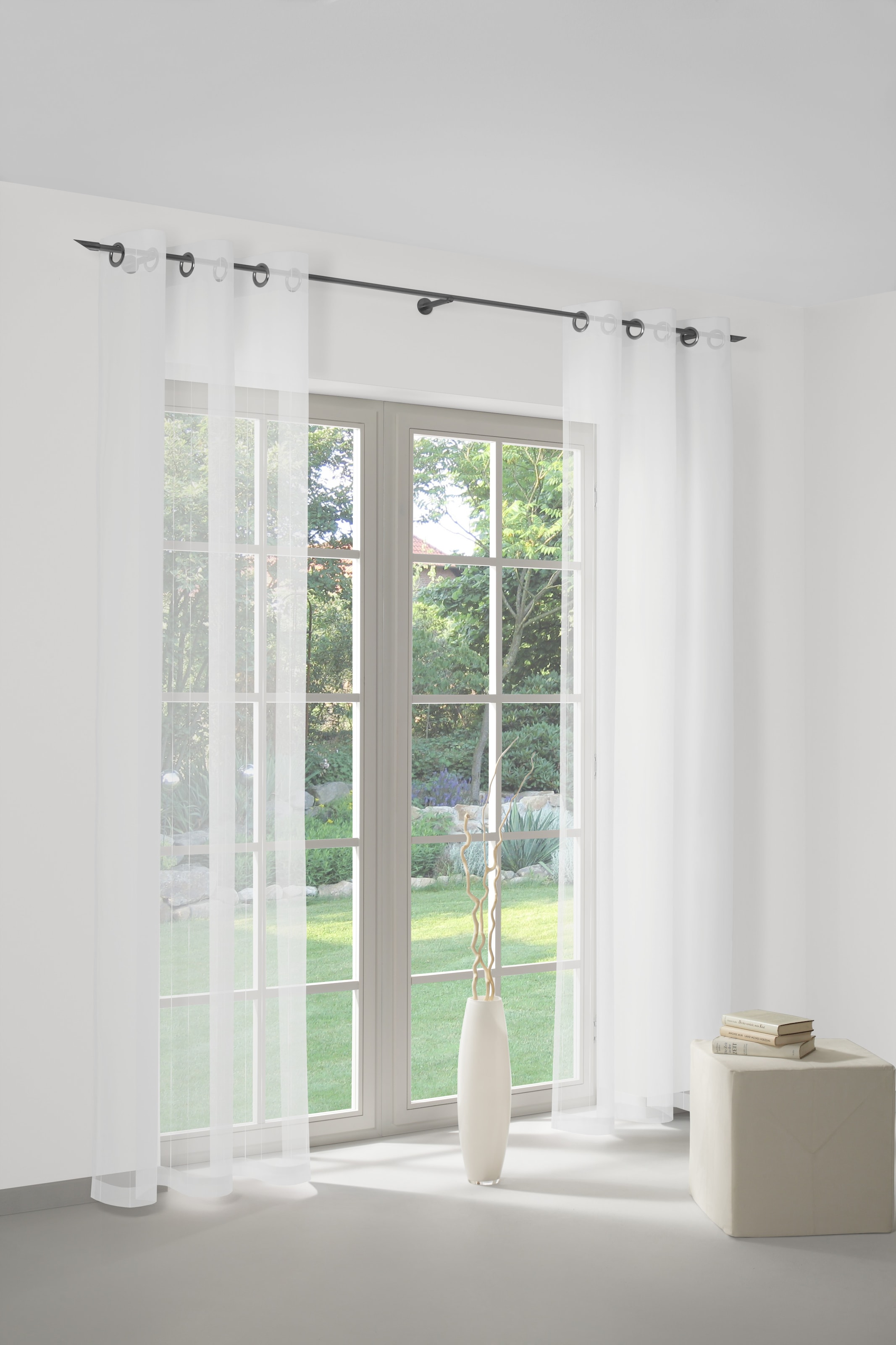 Wirth Gardine »Manuela« Ösen 1 Stk. tlg. Fertig-Store mit Metallösen nach M günstig online kaufen