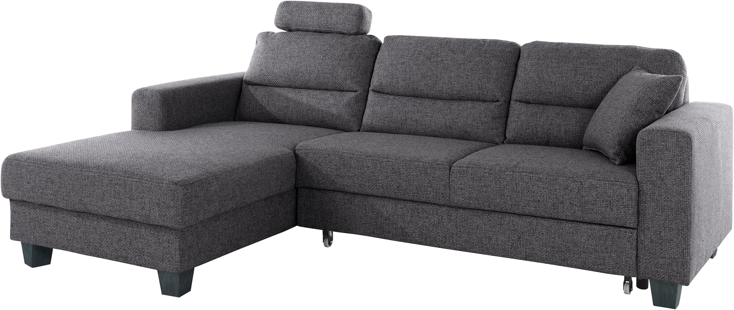 TRENDMANUFAKTUR Ecksofa »Chamber, zeitlos und modern, hoher Sitzkomfort, L-Form«, wahlweise mit Schlaffunktion