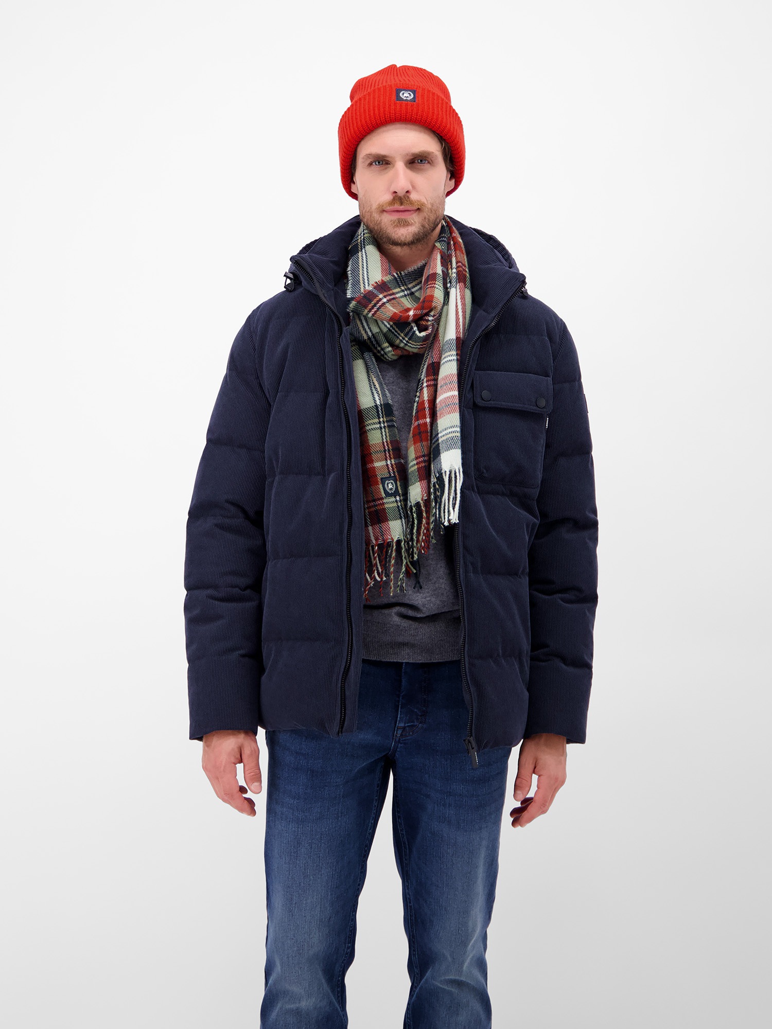 LERROS Wollschal »LERROS Klassischer Karo-Schal für Herren«