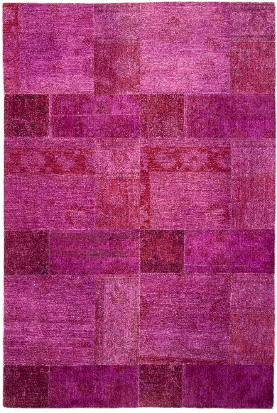 morgenland Teppich »Patchwork - 271 x 182 cm - lila«, rechteckig, 7 mm Höhe günstig online kaufen