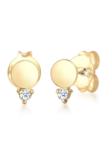 Elli DIAMONDS Paar Ohrstecker »Ohrstecker Kreis Diamant (0.03 ct.) 585er Gelbgold« kaufen