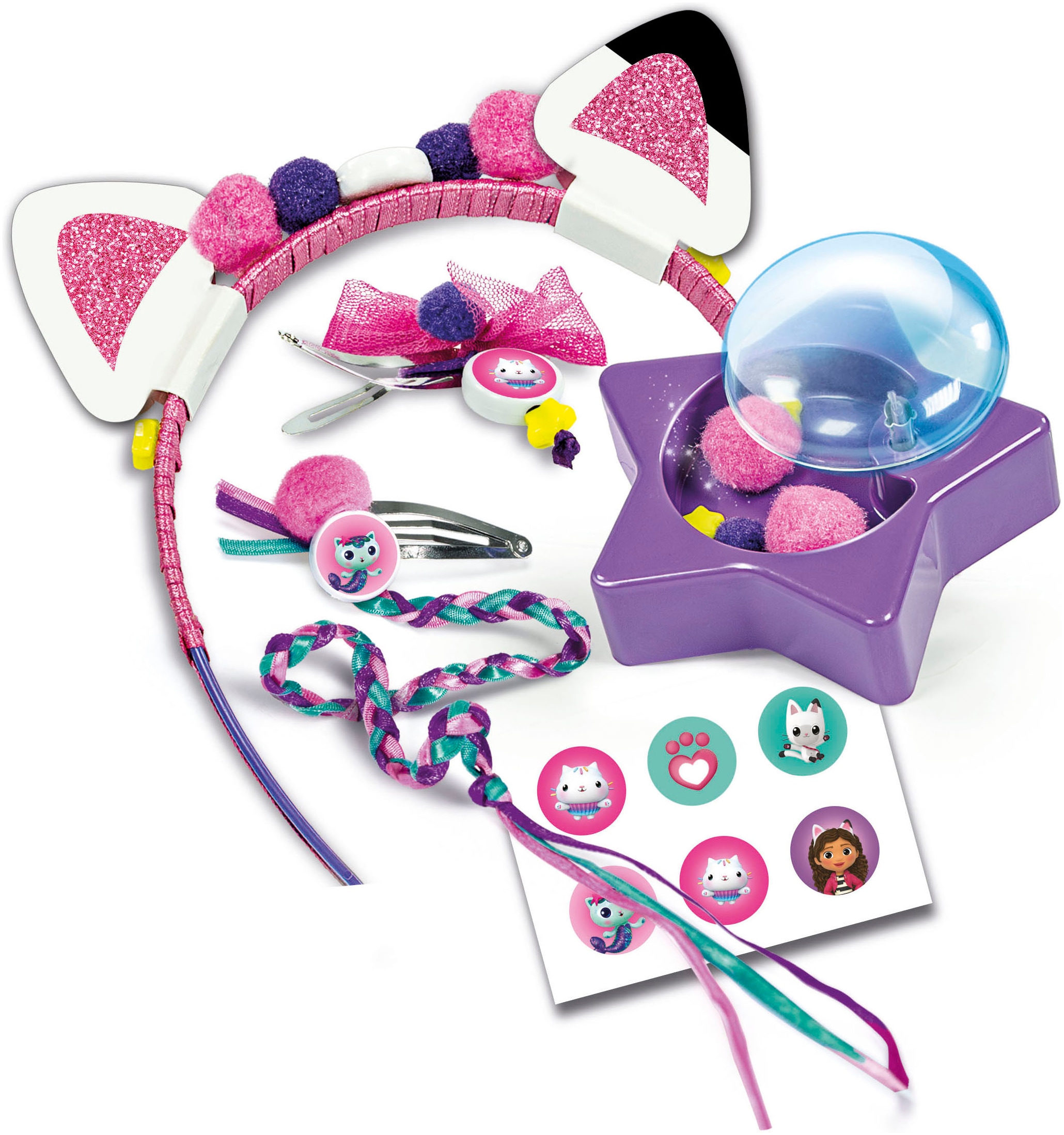 Clementoni® Kreativset »Gabby's Dollhouse, Haar-Accessoires« Made in Europe