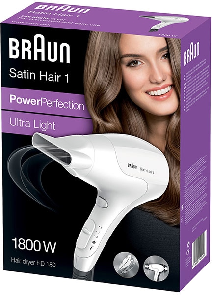 »Braun Perfection«, W, Power ergonomisch Haartrockner und Kompakt Braun 1800 1 Hair online Satin kaufen