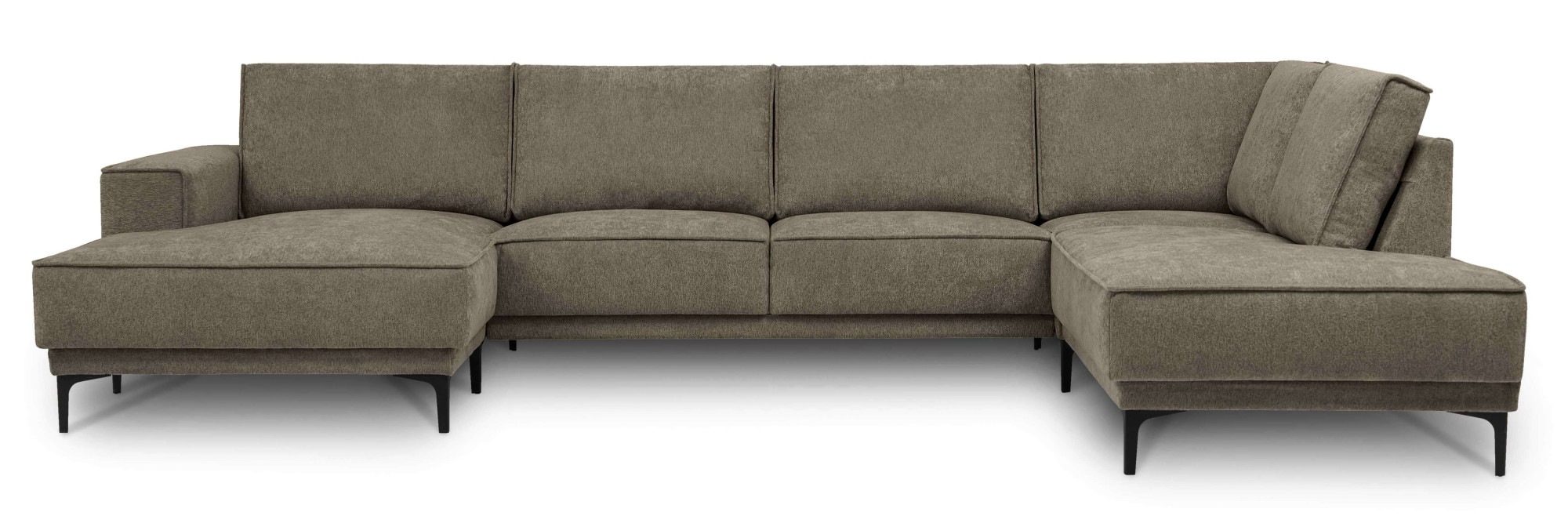 Places of Style Wohnlandschaft »XXL Sofa Oland, Struktur, Flachgewebe, Luxu günstig online kaufen