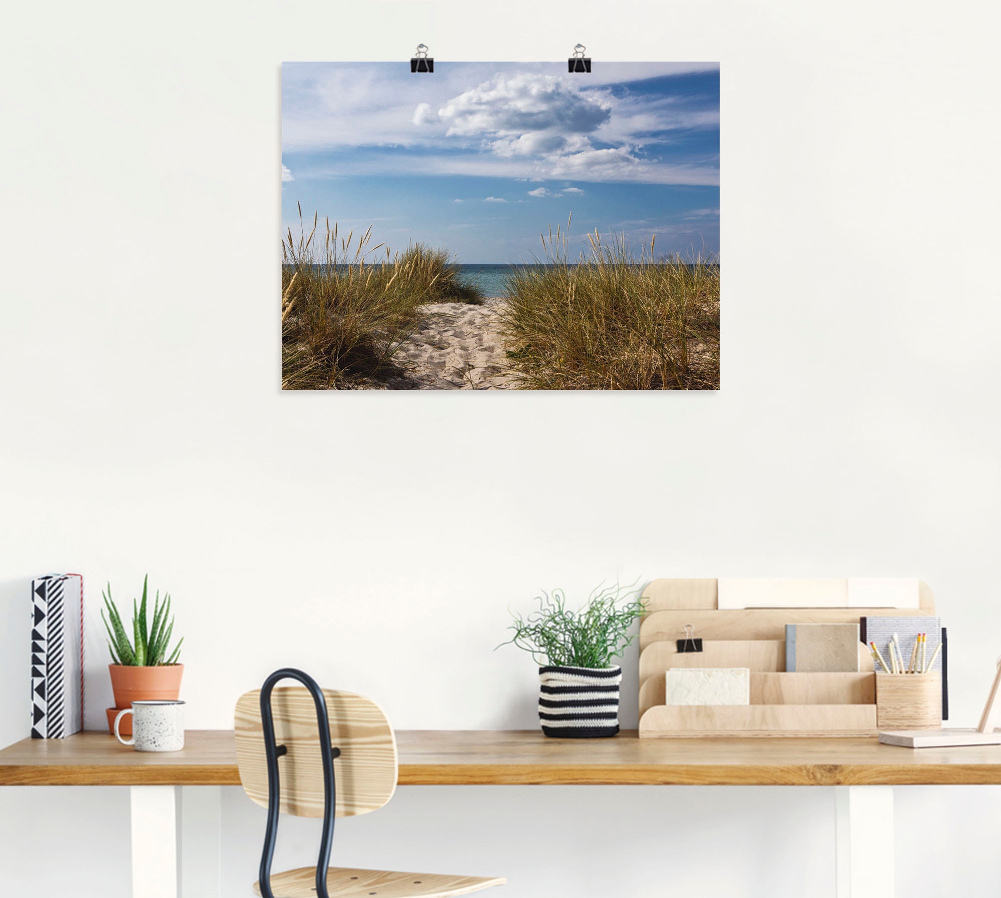 Artland Wandbild »Ostseestrand in Dänemark«, Strand, (1 St.), als Leinwandbild, Poster in verschied. Größen