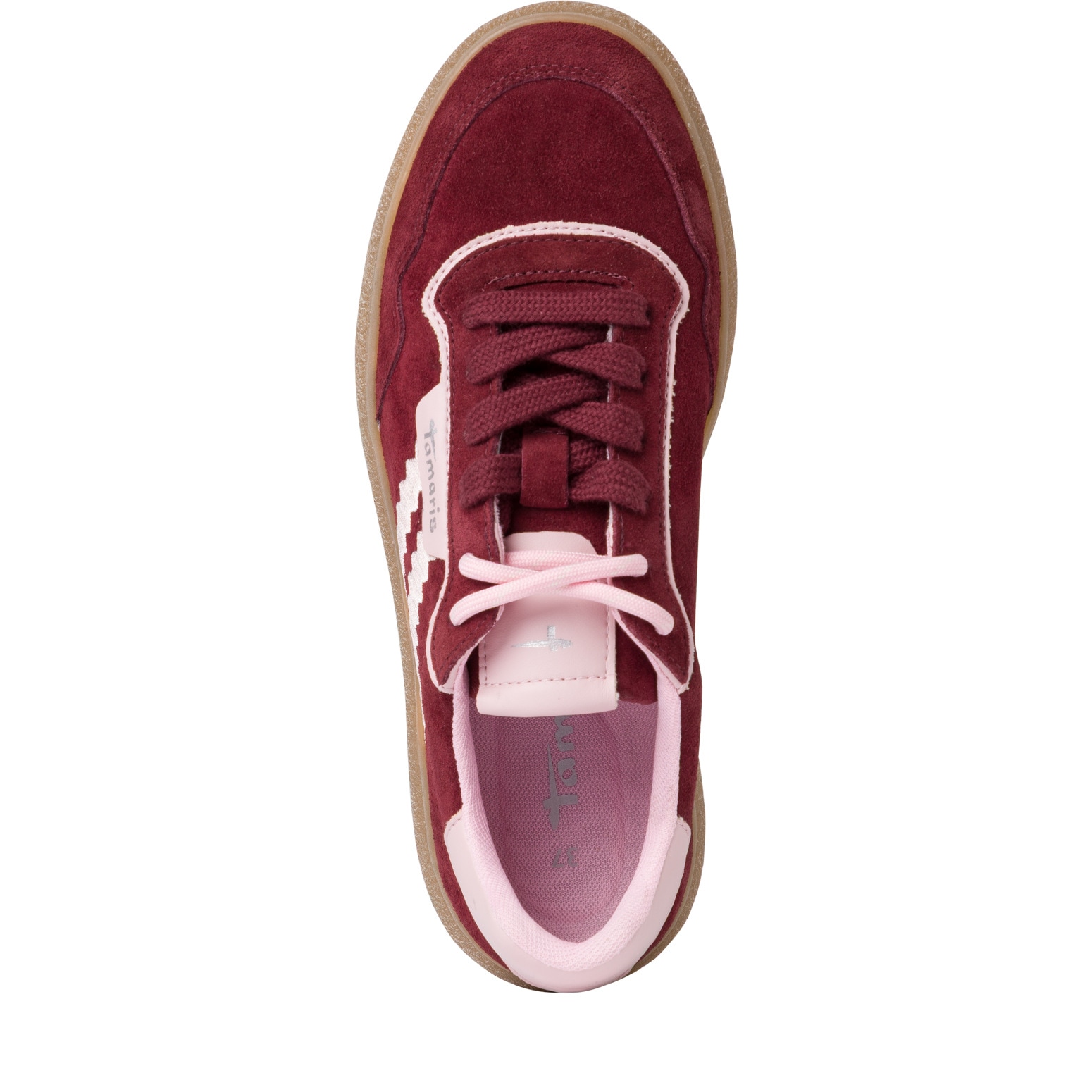 Tamaris Plateausneaker  , Freizeitschuh, Halbschuh, Schnürschuh mit Kontrastbesatz