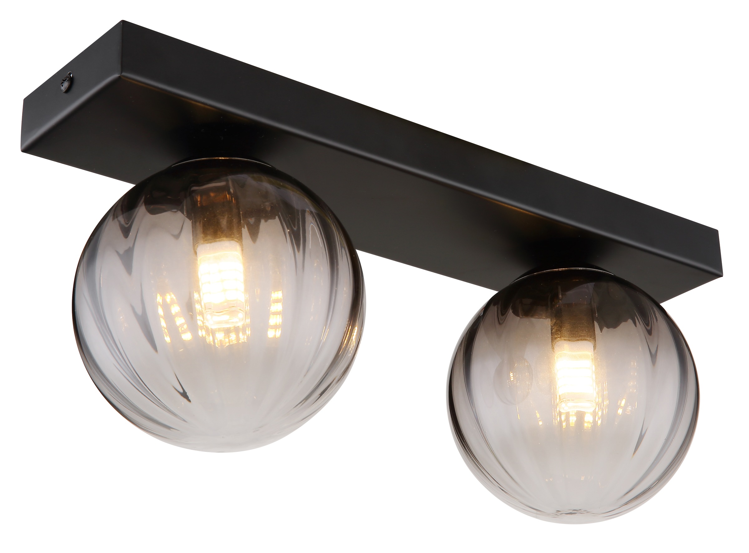 GLOBO LIGHTING Wandleuchte »DALLERTA« G9 1 Stk. Wandlampe/Metall/Glas rauch günstig online kaufen