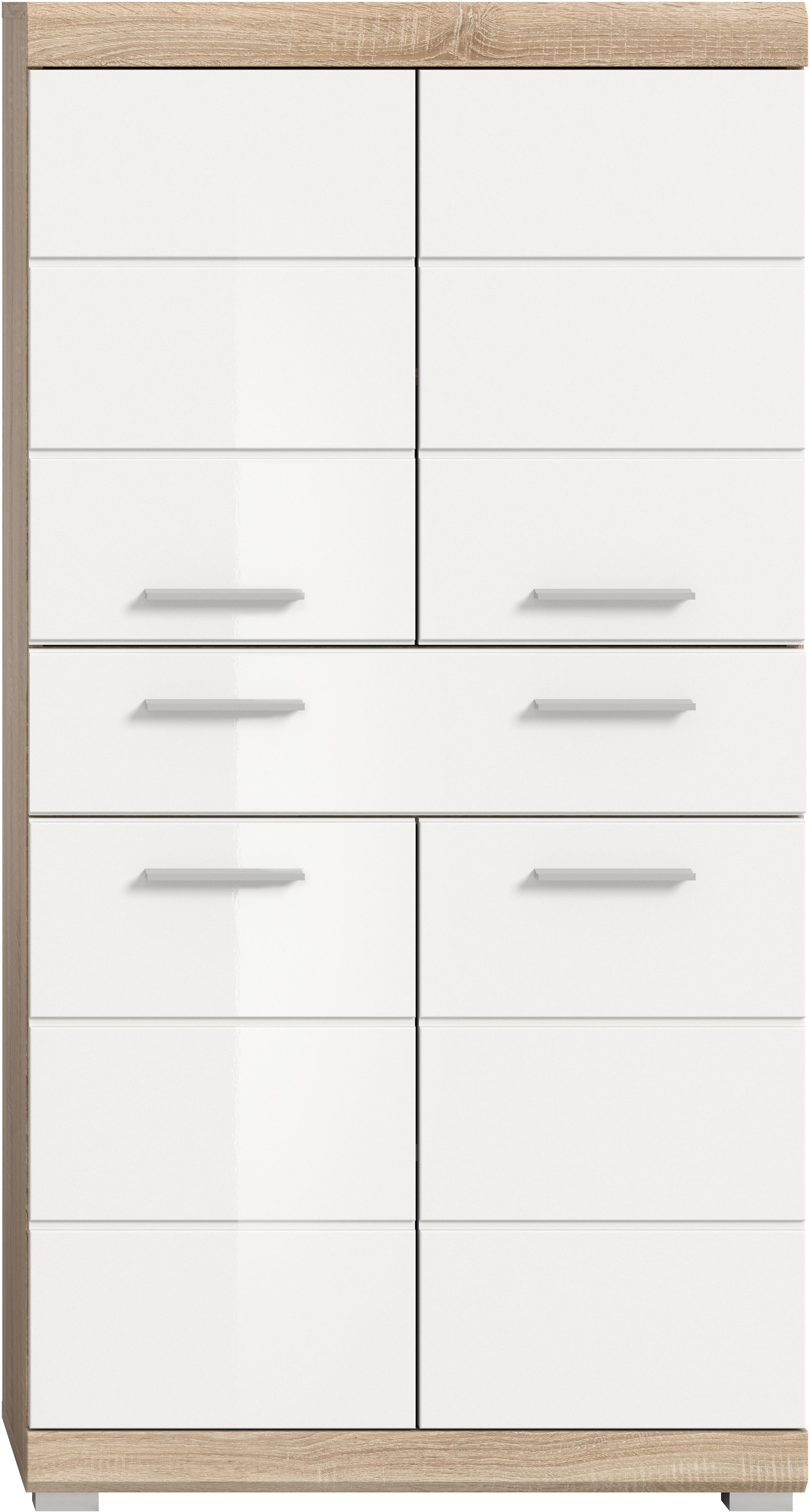 INOSIGN Midischrank »Siena, Breite 74cm, 4 Türen, 1 Schubkasten, 4 Fächer, MDF-Front«, in verschiedenen Farben erhältlich, Badmöbel, Badschrank, Schrank, Bad