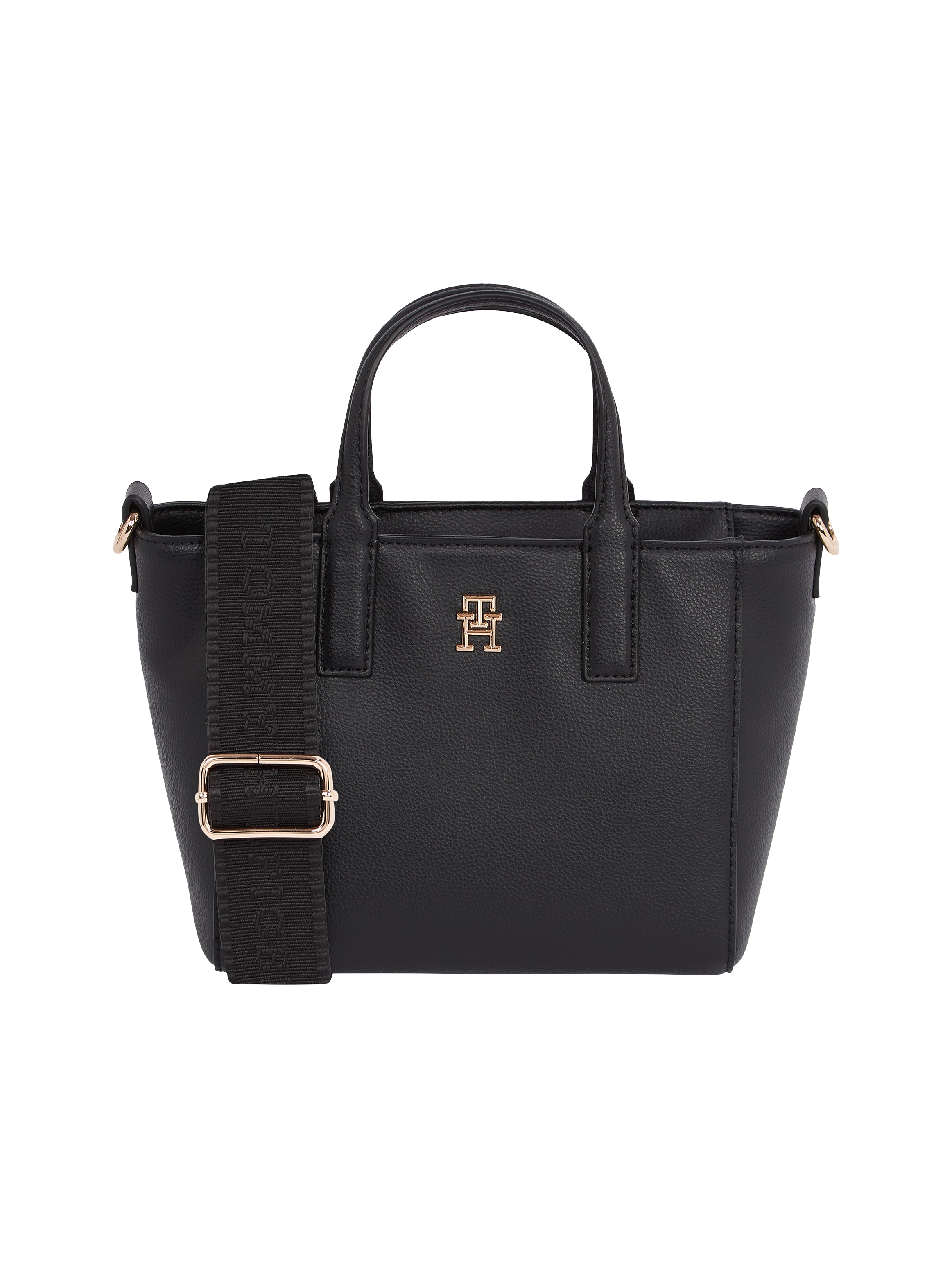 Tommy Hilfiger Shopper »TH SOFT LOGO MINI TOTE«, Damen Beuteltasche, Henkeltasche, Schultertasche mit TH-Logo