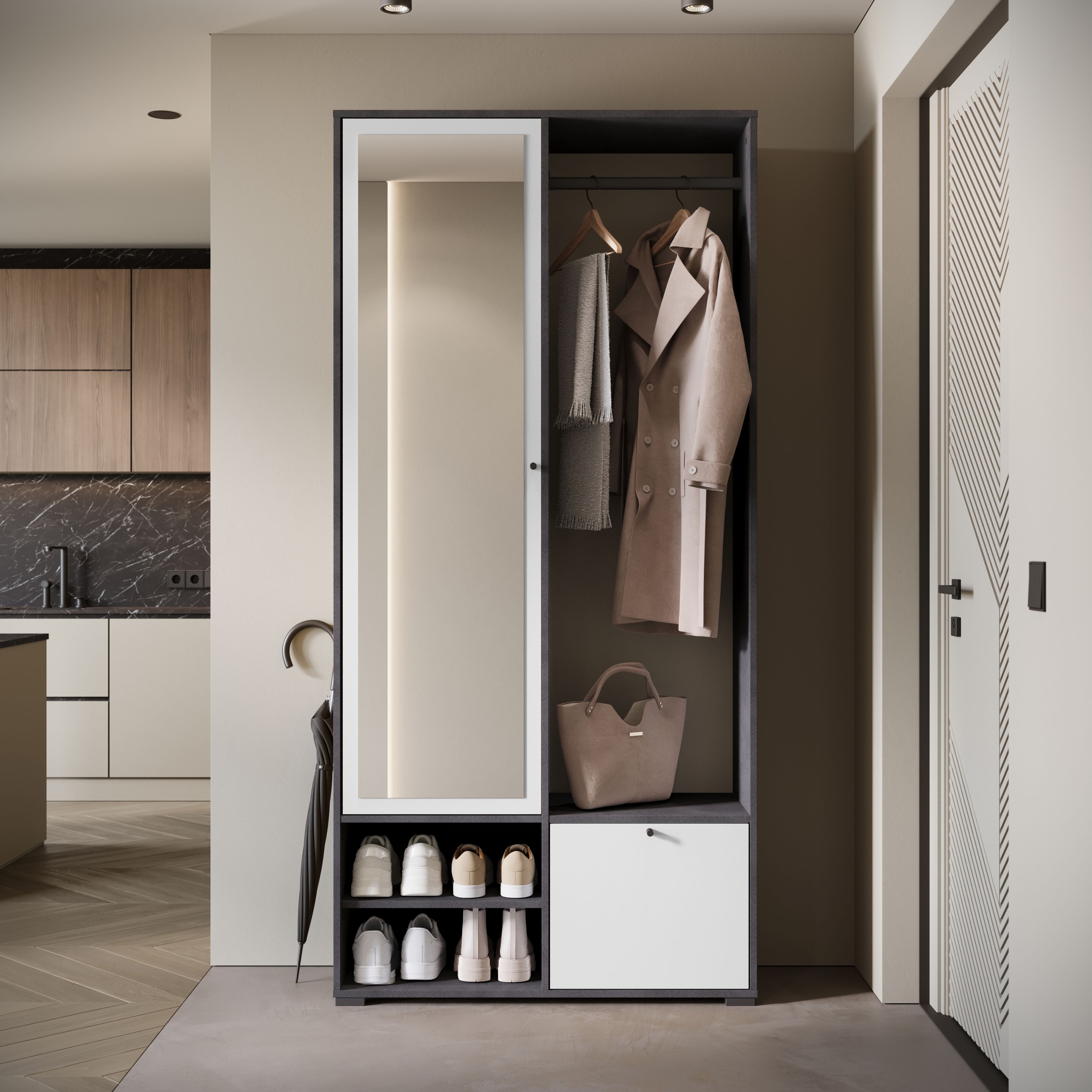 INOSIGN Garderobenschrank »DINO Kompaktgarderobe, Garderoben-Set DINO« Mit günstig online kaufen