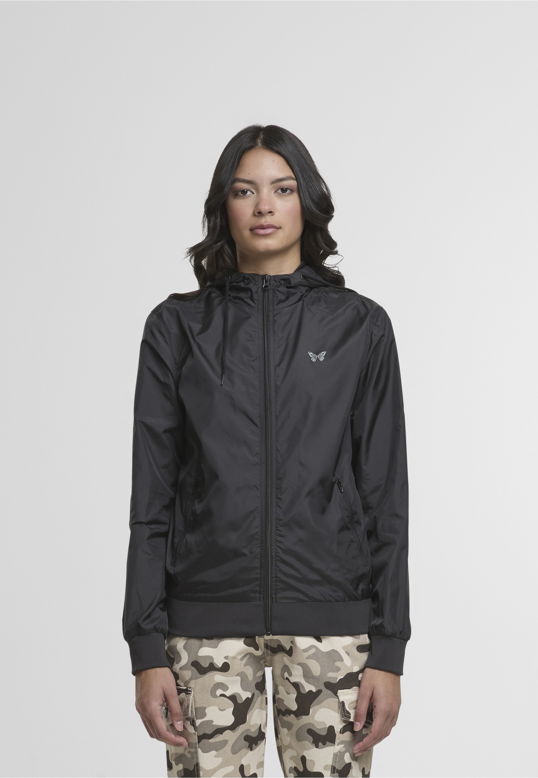 Miss Tee Windbreaker »Miss Tee Fly Away Ladies Windrunner« 1 Stk. tlg. mit Kapuze