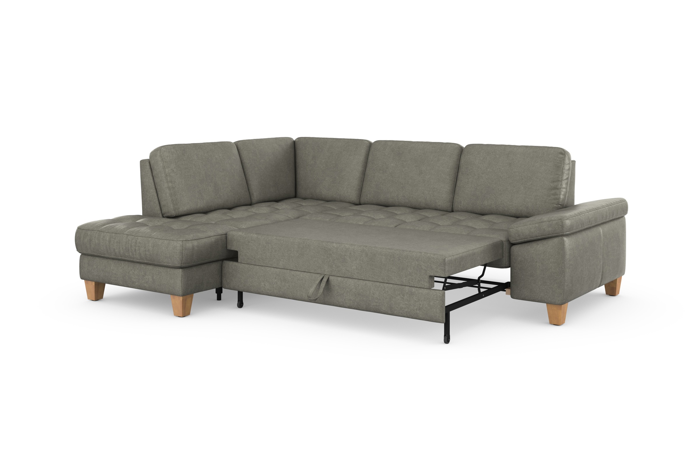 sit&more Ecksofa »Westham L-Form«, mit Ottomane, mit oder ohne Bettfunktion, Bettkasten, Verstellung
