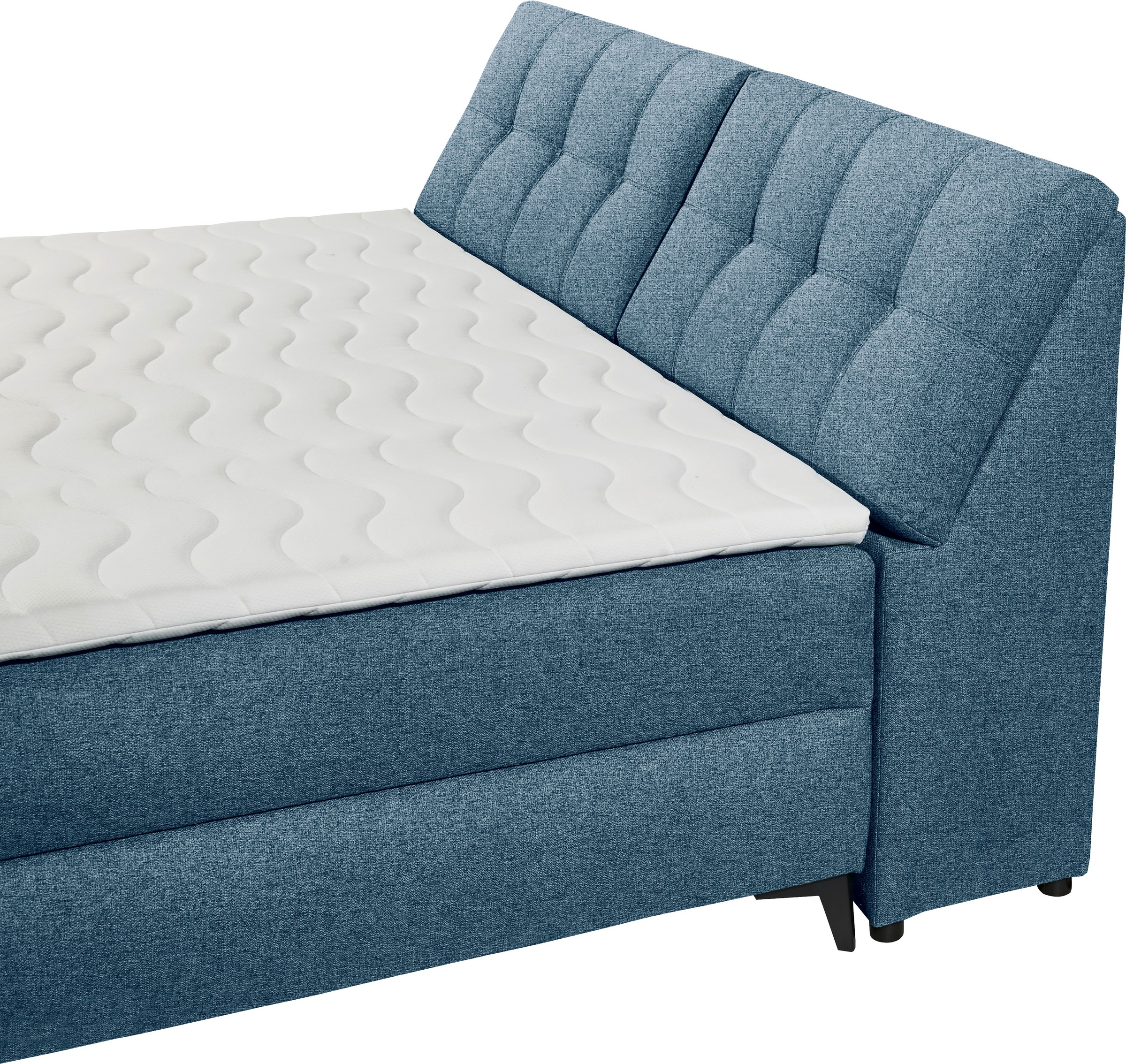 ED EXCITING DESIGN Boxbett »Atlantis« mit Bettkasten und Stauraum im Kopfteil