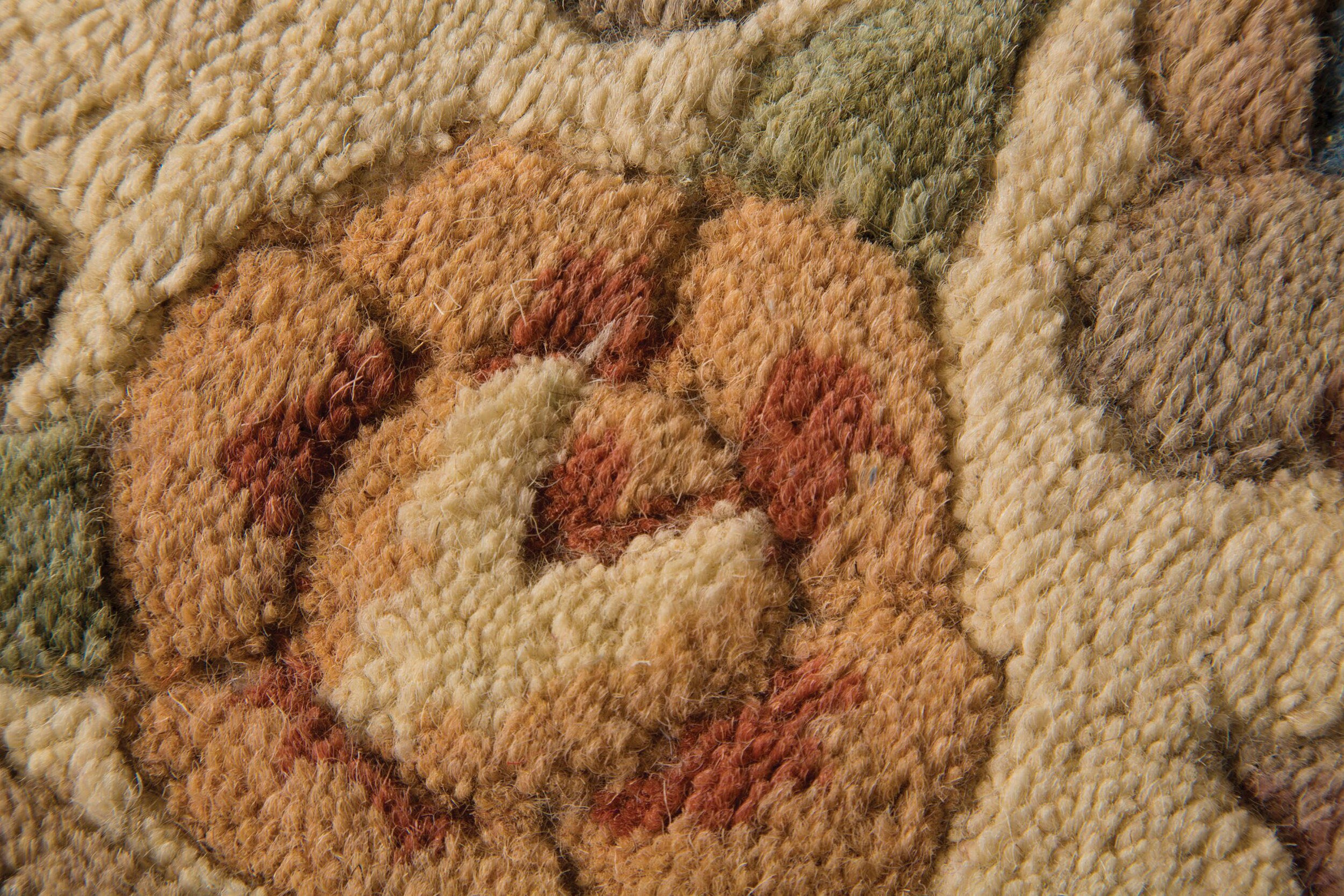 FLAIR RUGS Wollteppich »Aubusson«, rund, 10 mm Höhe