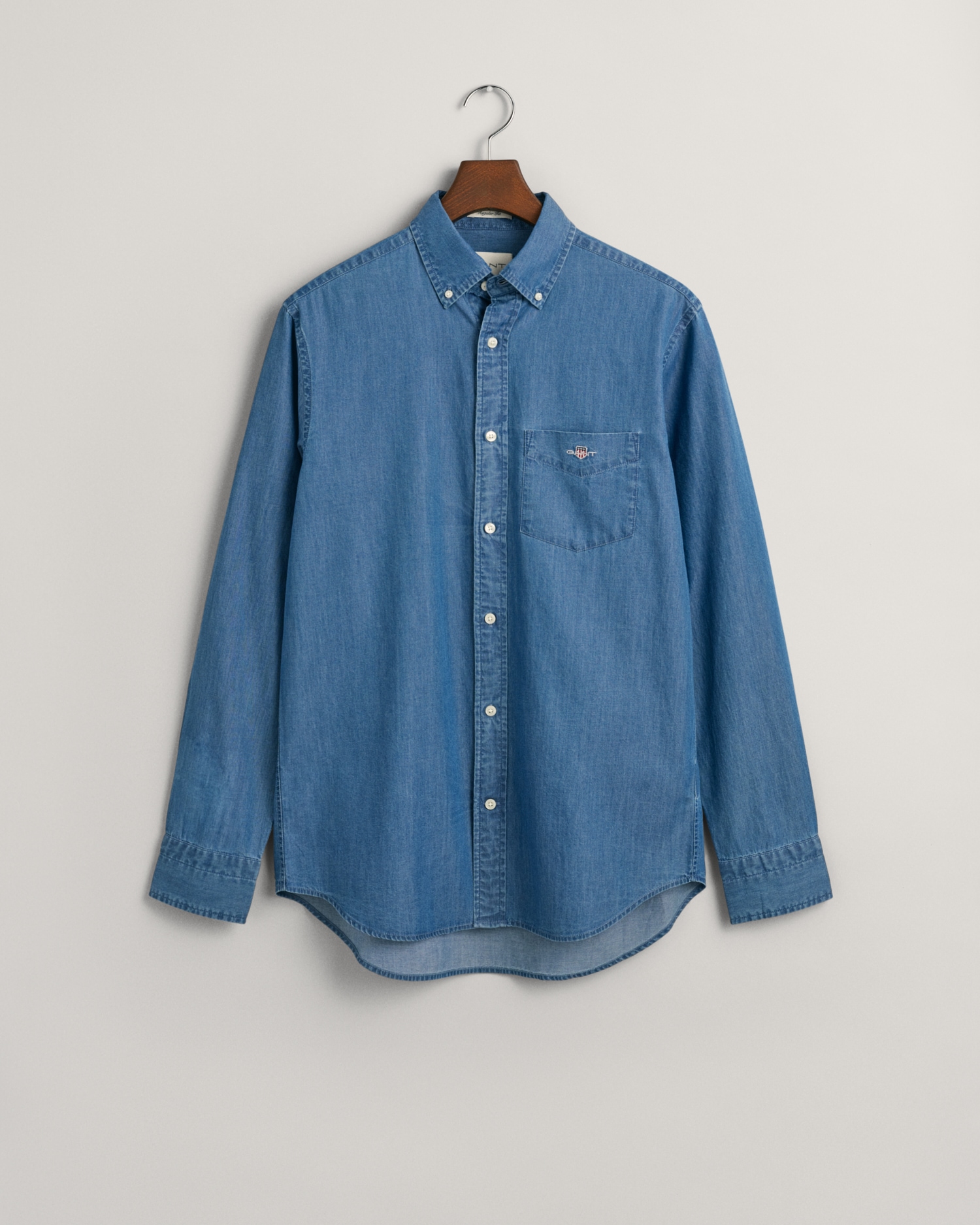 Gant Langarmhemd »Regular Fit Denimhemd Jeanshemd pflegeleicht«