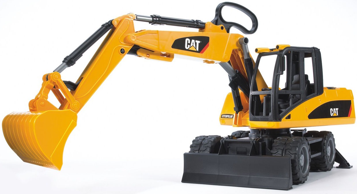Bruder® Spielzeug-Bagger »Cat Mobilbagger 44 cm (02445)«, Made in Europe
