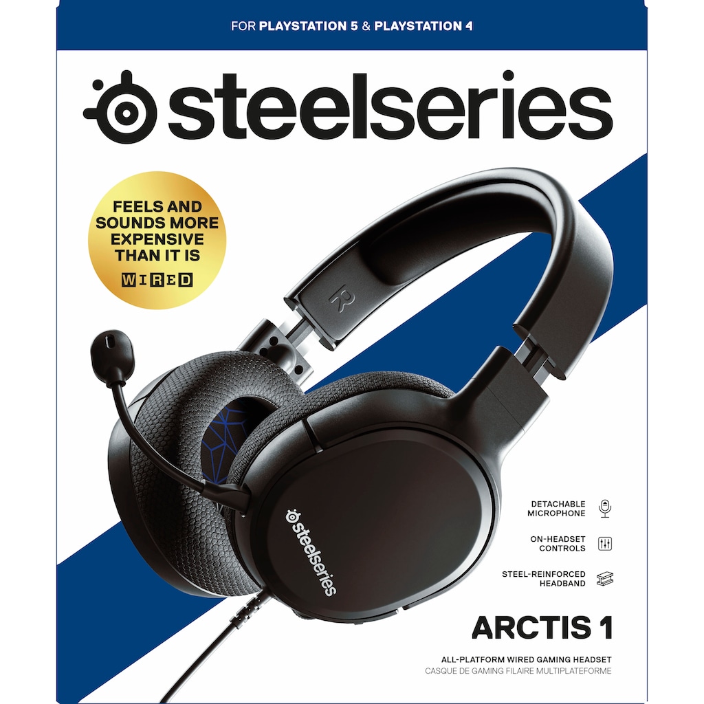 SteelSeries Gaming-Headset »Arctis 1 (PS5) Gaming Headset kabelgebunden Arctis 1 (PS5)«