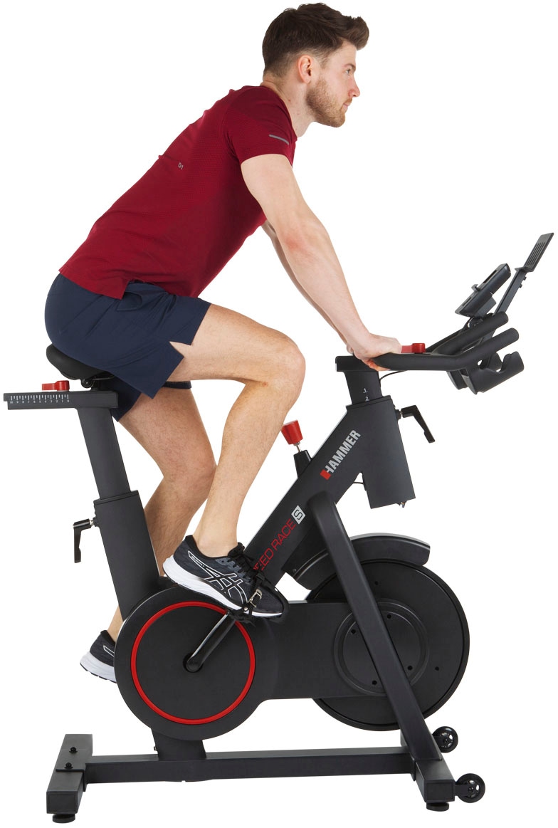 Hammer Speedbike »Race S«, (5 tlg., Trainingscomputer mit LCD-Anzeige, Fitness-Apps per Smartphone/Tablet), Schwungmasse ca. 20 kg, 16 Widerstandsstufen
