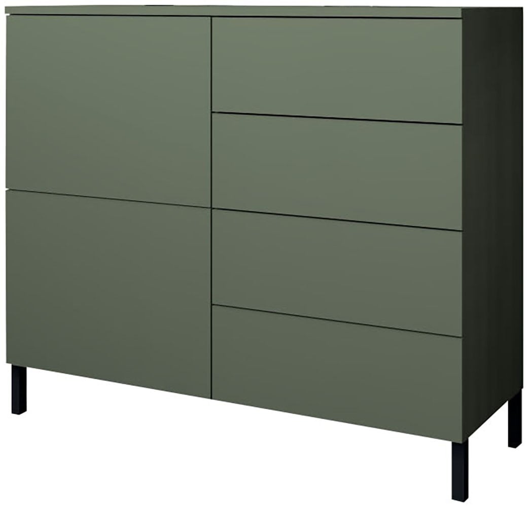 borchardt Möbel Kommode »Haama, modern, grifflos, Metallfüße, praktisch,  2 Türen« Push-To-Open, verstellbare Einlegeböden, viel Stauraum, Breite 93cm